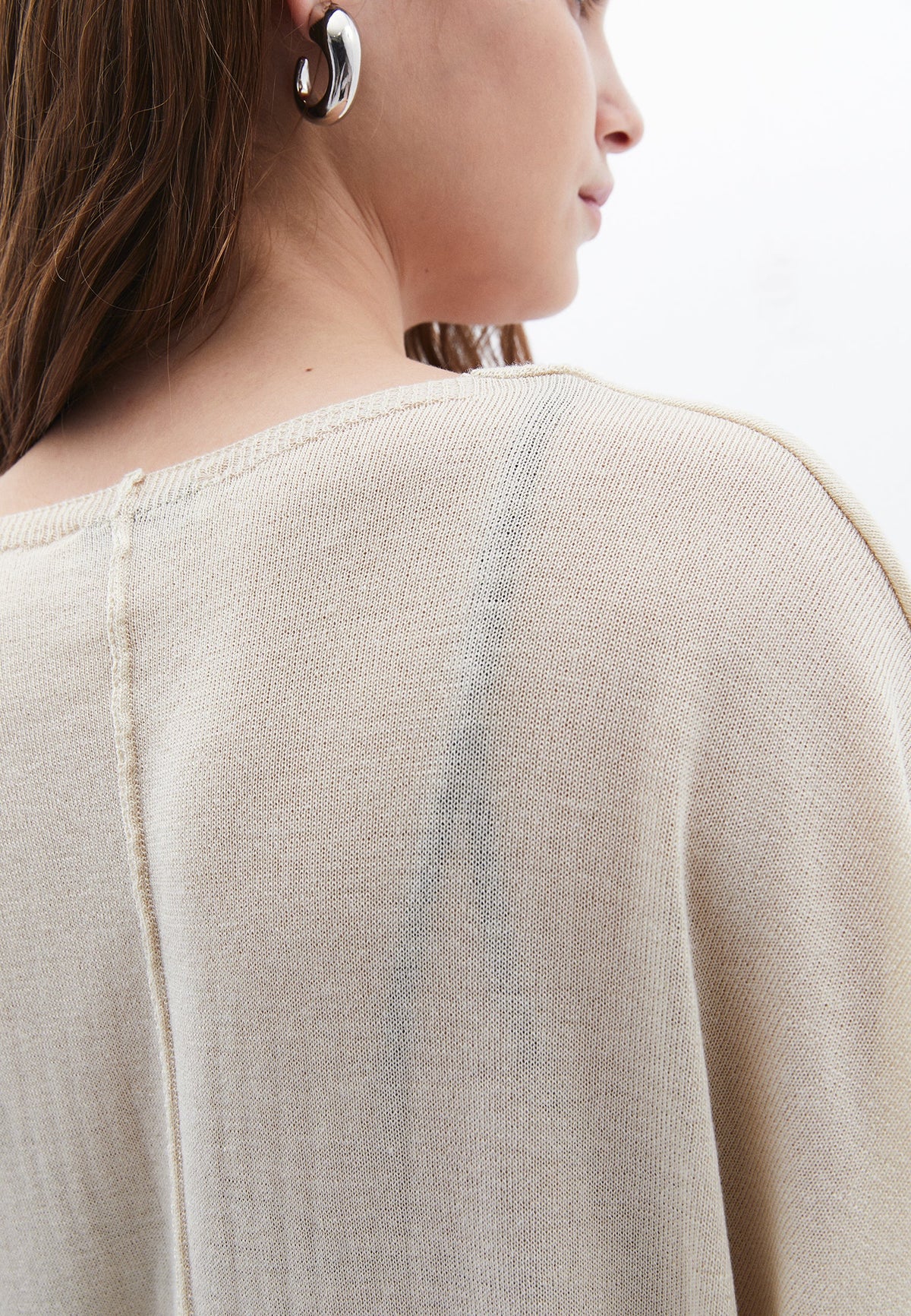 Tunic Cardigan Women Long Sleeve Batwing Sleeve - ALMOND MILK