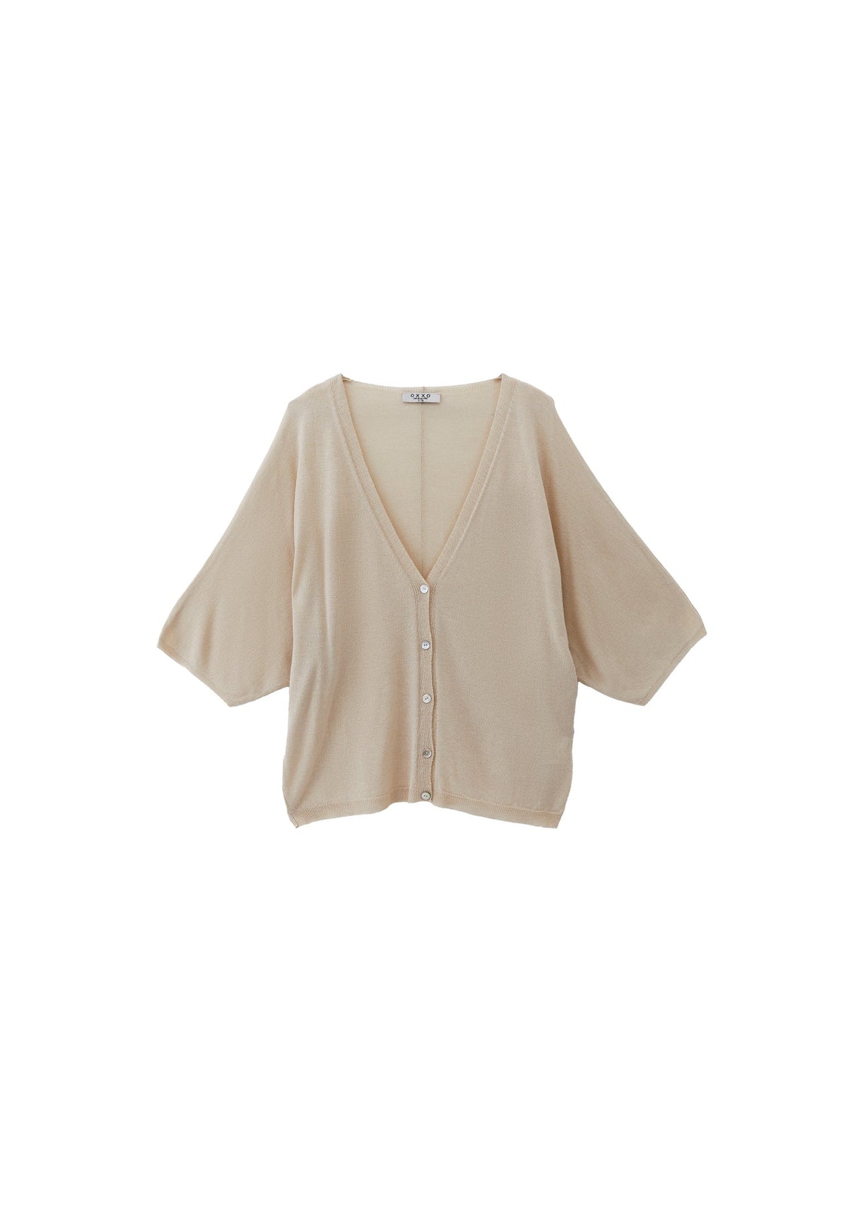 Tunic Cardigan Women Long Sleeve Batwing Sleeve - ALMOND MILK