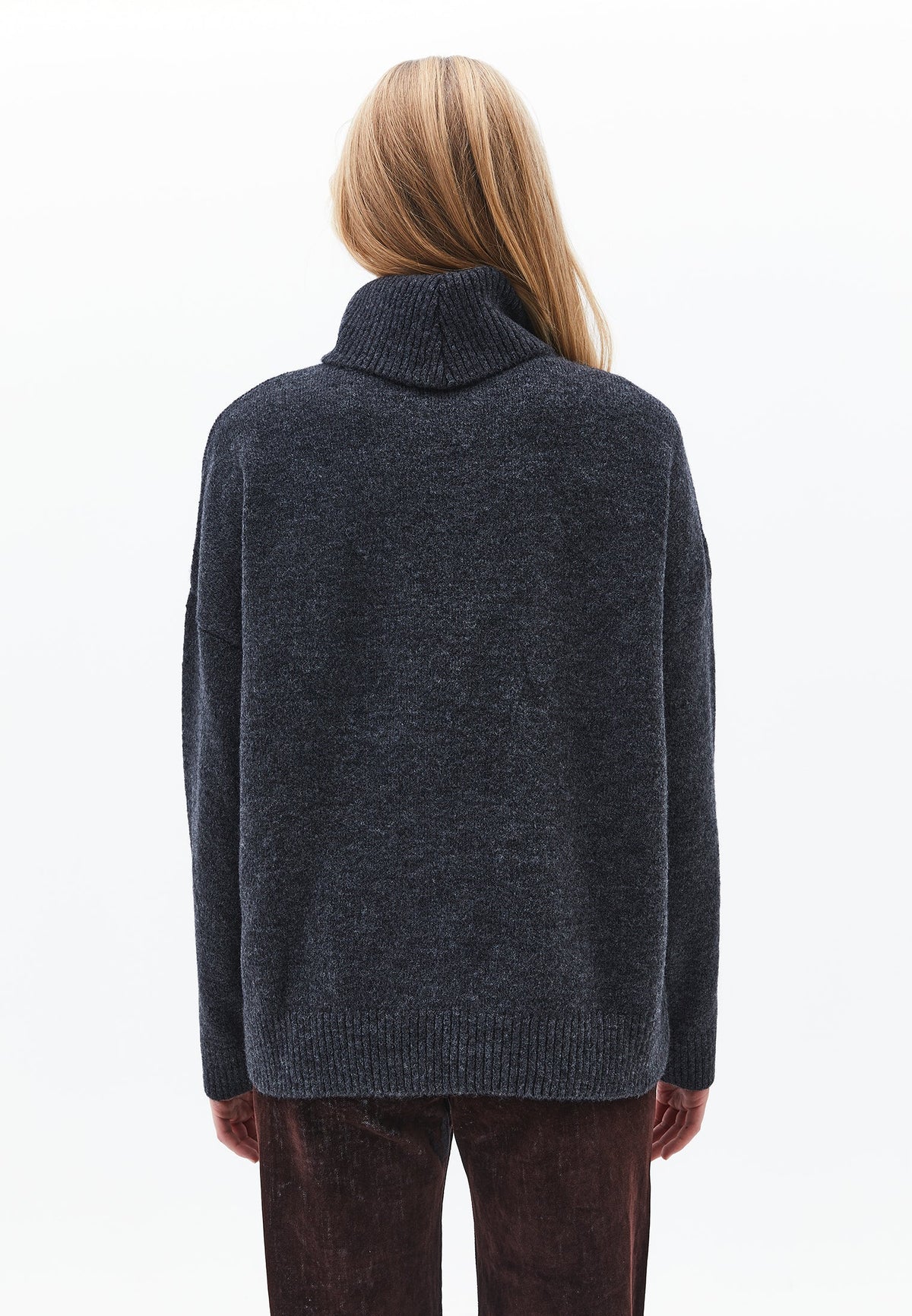 Soft Touch Turtleneck Roll Neck - ANTHRA MELANGE