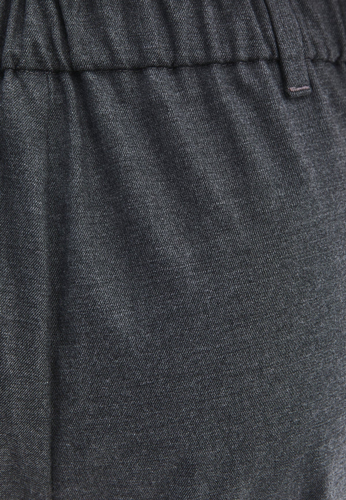 Wide Leg High Waist Trousers - ANTHRA MELANGE