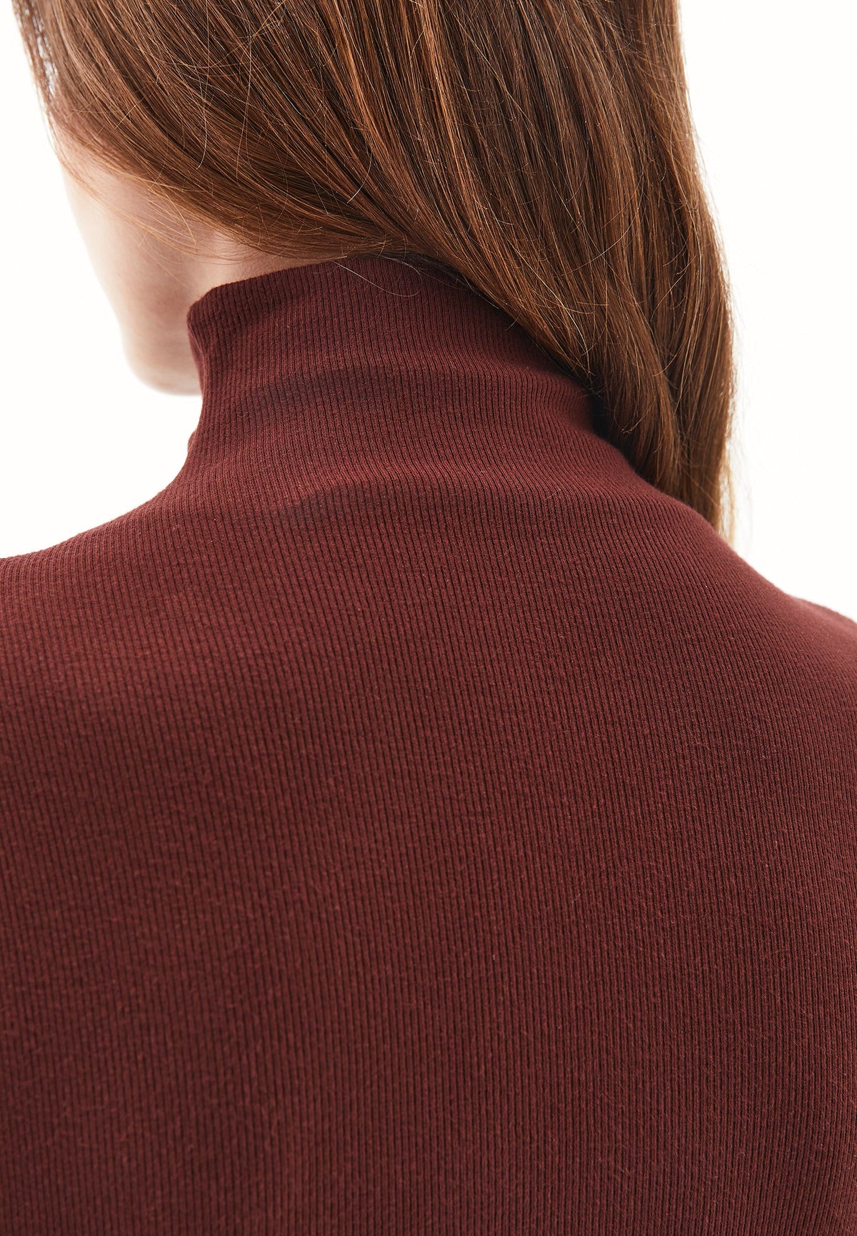 Bodycon Buttoned Blouse - BITTER CHOCOLATE