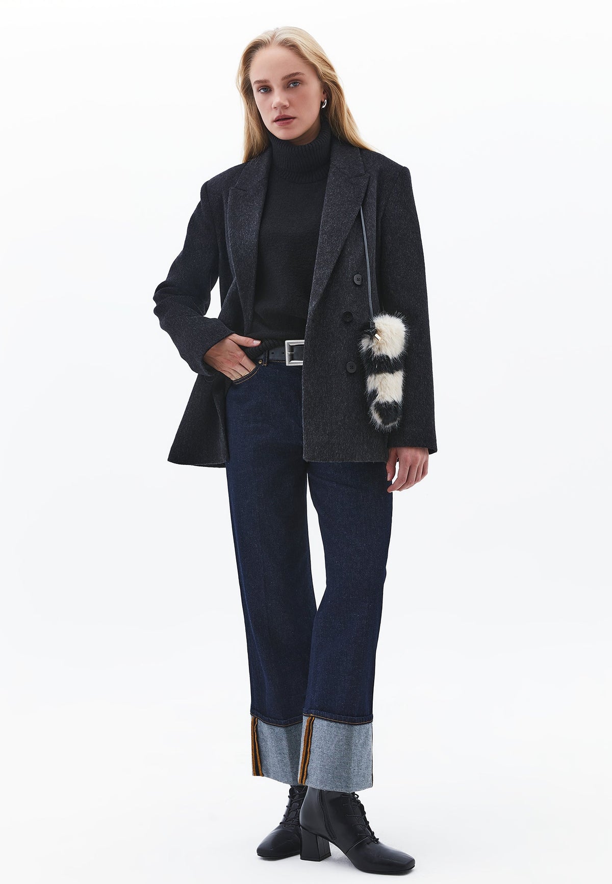 Soft Touch Turtleneck Roll Neck - BLACK