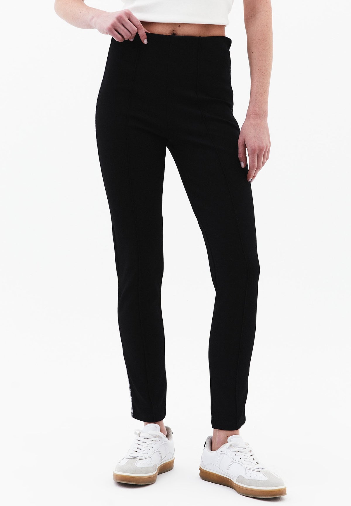 High Waist Leggings - BLACK