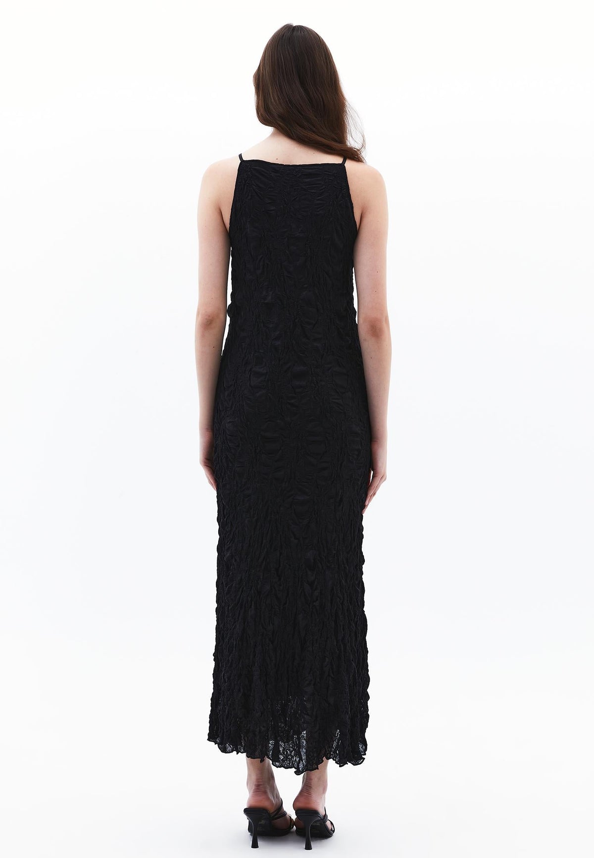Long Lace Dress - BLACK