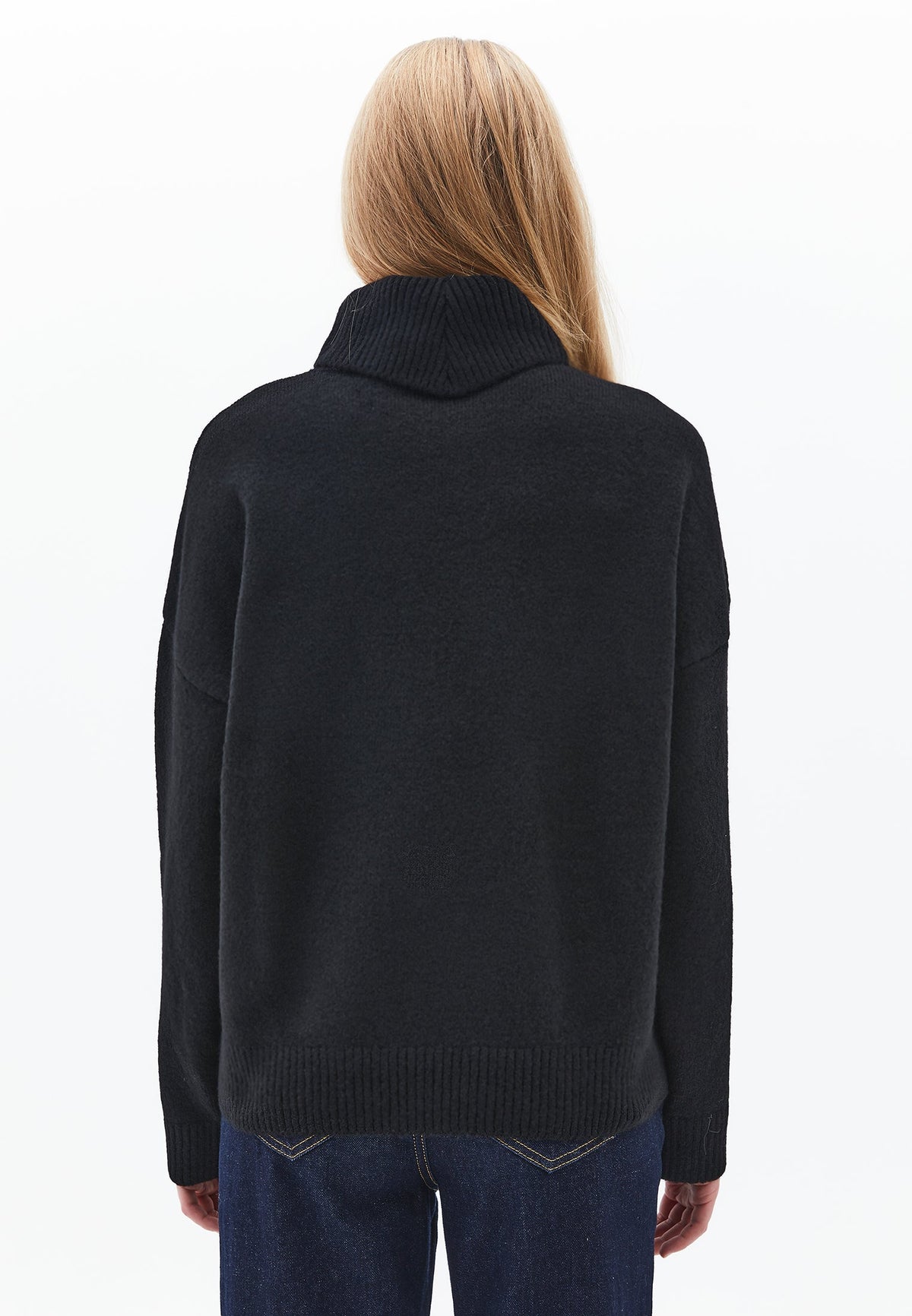 Soft Touch Turtleneck Roll Neck - BLACK