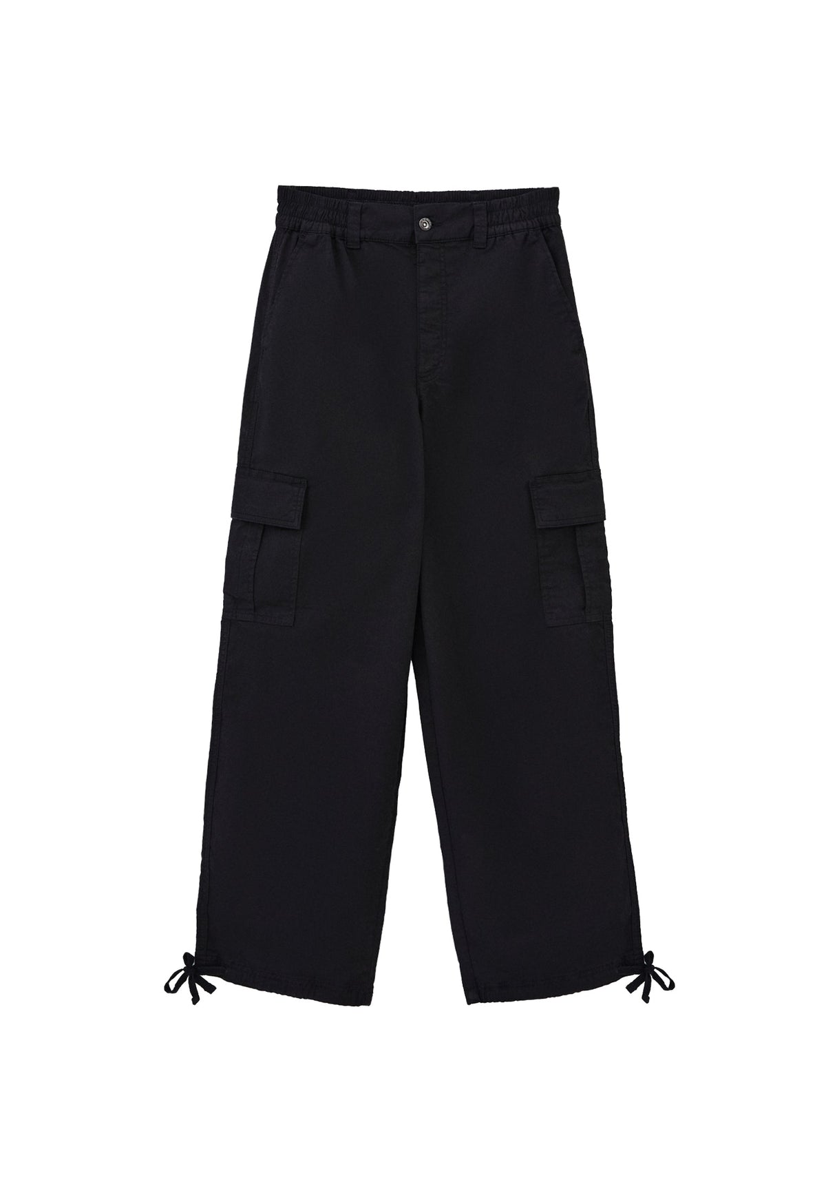 Jogger High Waist Belted Detail Pants - BLACK