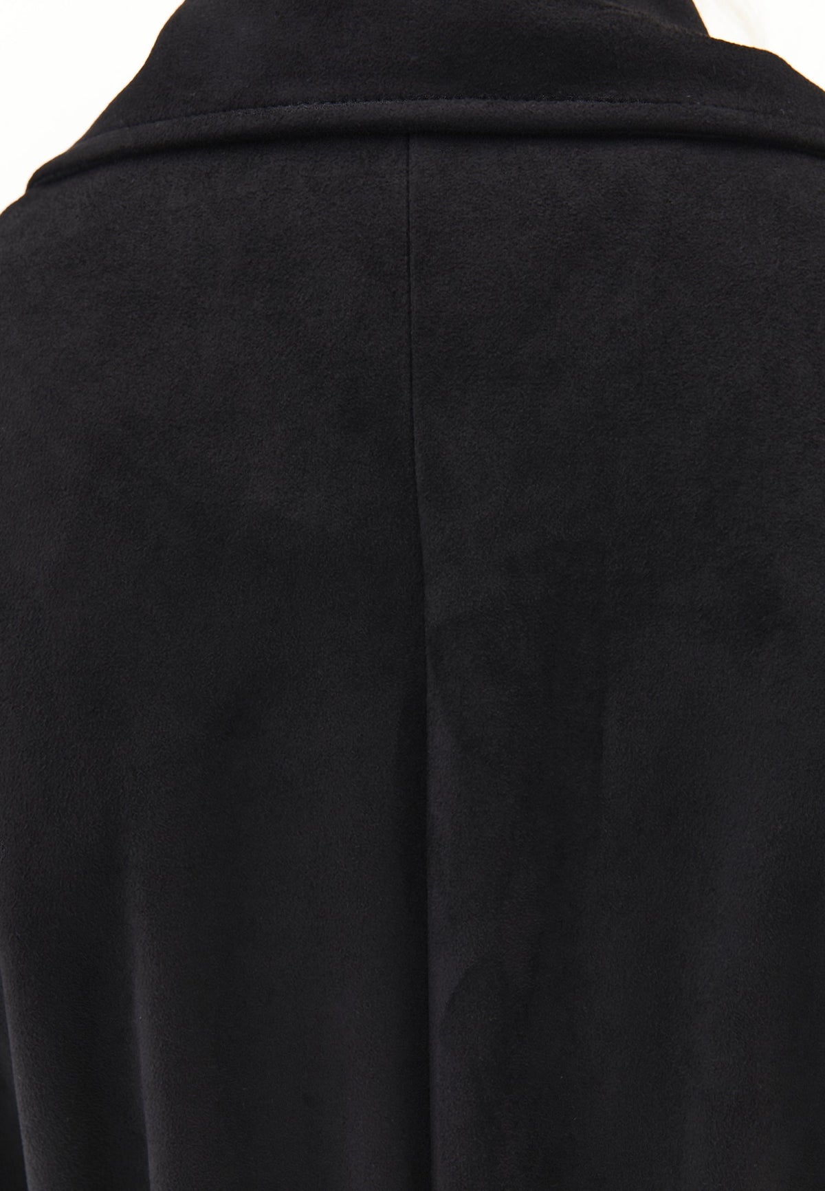 Suede Trenchcoat - BLACK