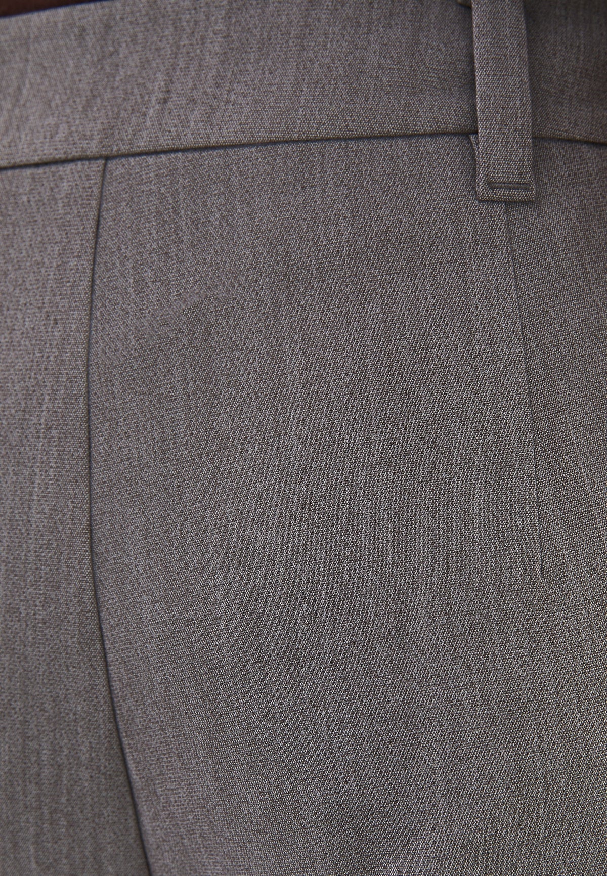 High Waist Pleated Pants - BRUSHED NICKEL