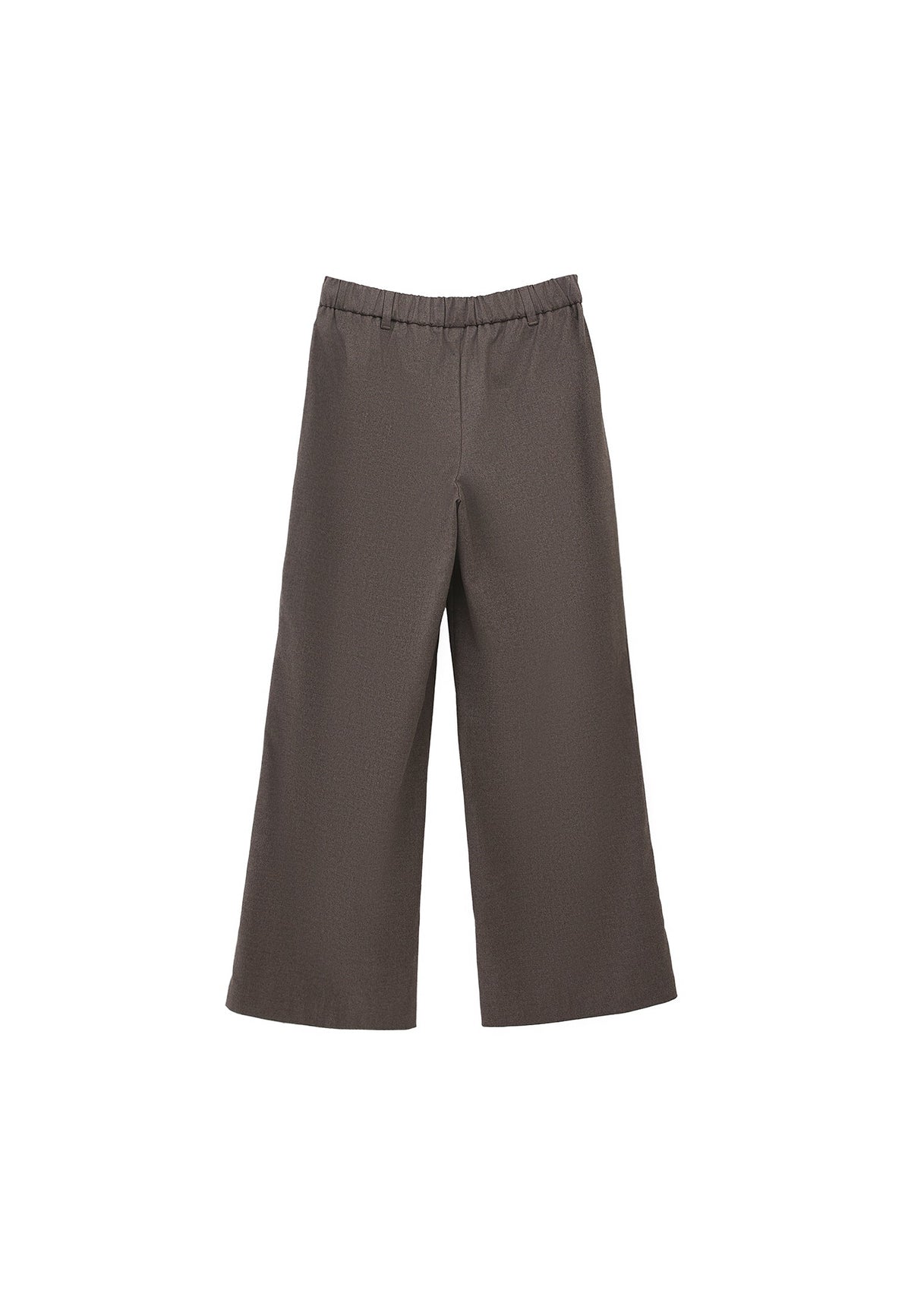 Wide Leg High Waist Trousers - CARAFE MELANGE