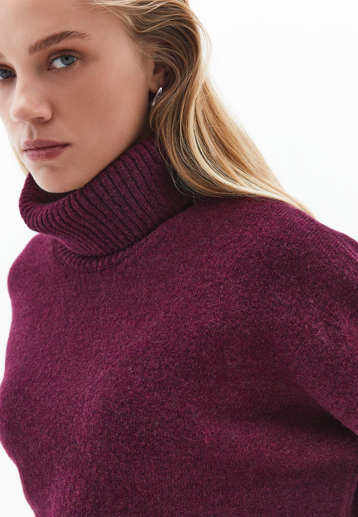 Soft Touch Turtleneck Roll Neck - CRUSHED VIOLETS