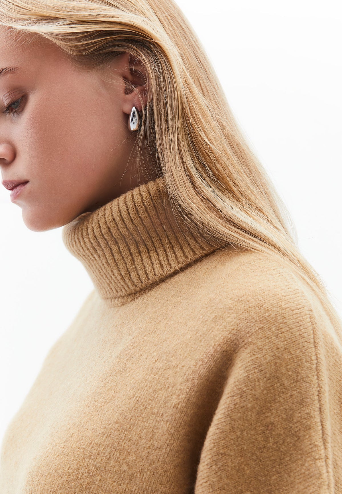 Soft Touch Turtleneck Roll Neck - CURDS WHEY