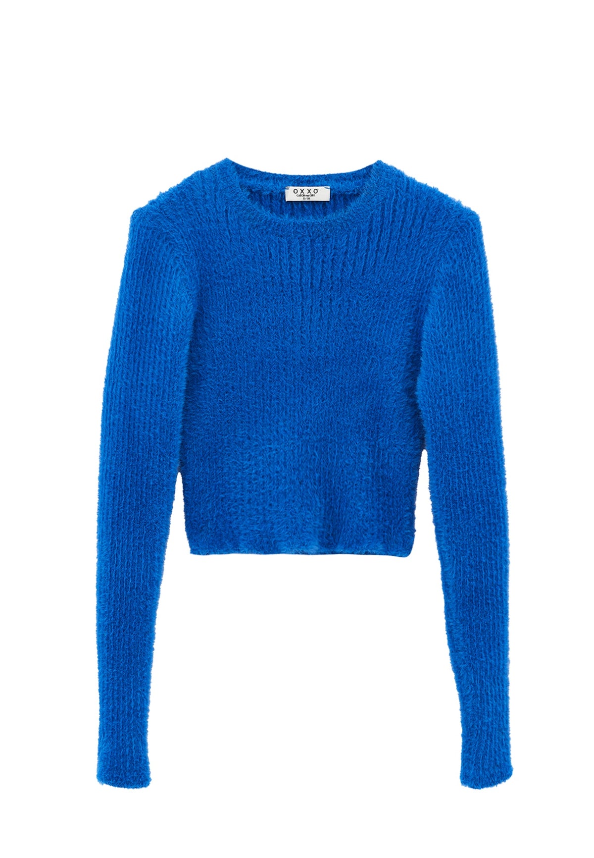 Crew Neck Long Sleeve Sweater - DAPHNE