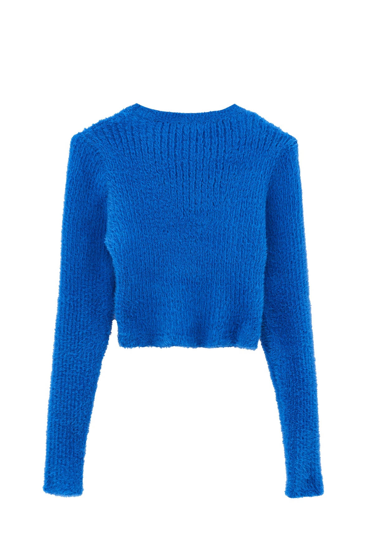 Crew Neck Long Sleeve Sweater - DAPHNE