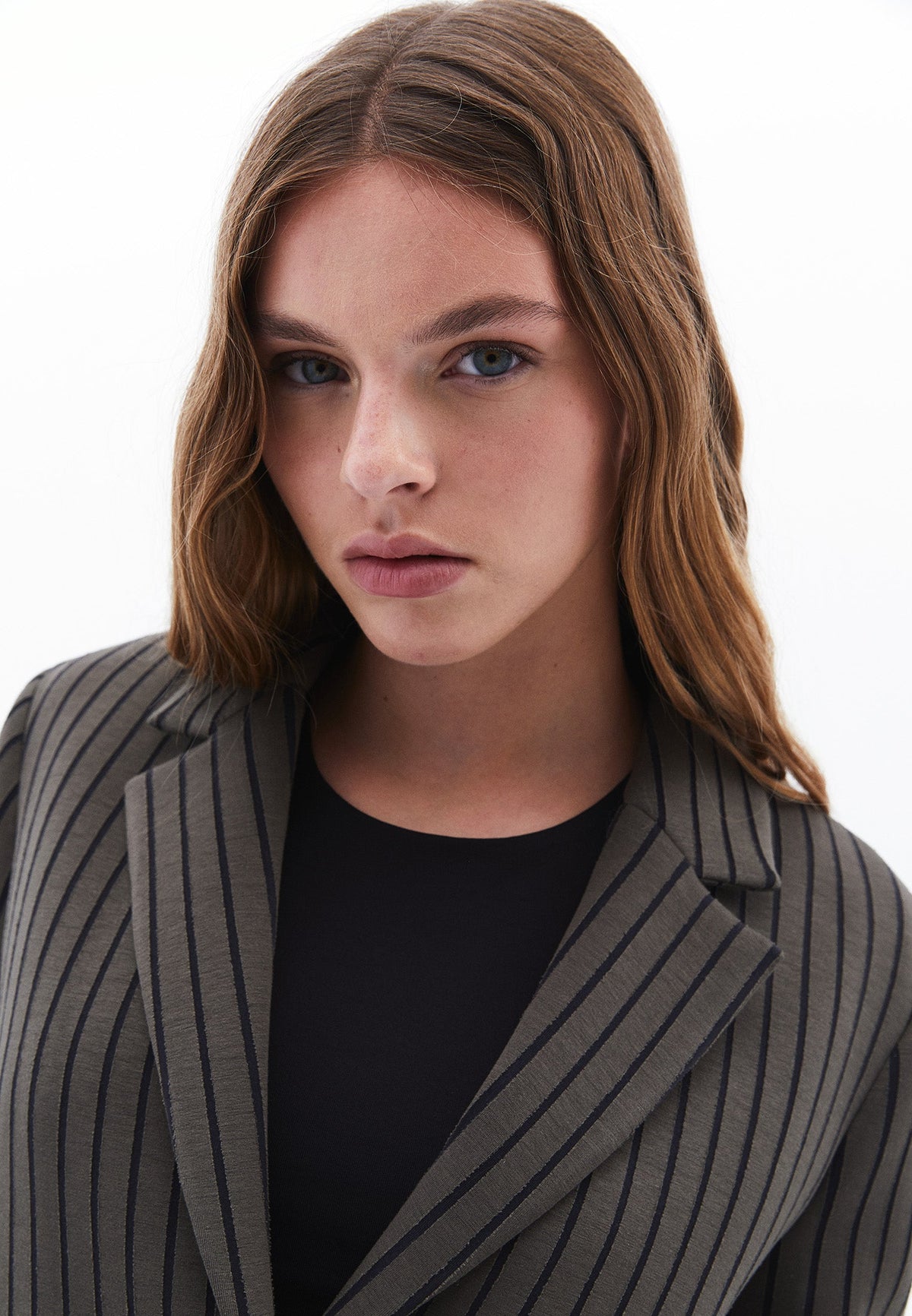 Buttoned Oversize Blazer Jacket - DEEP DEPTHS