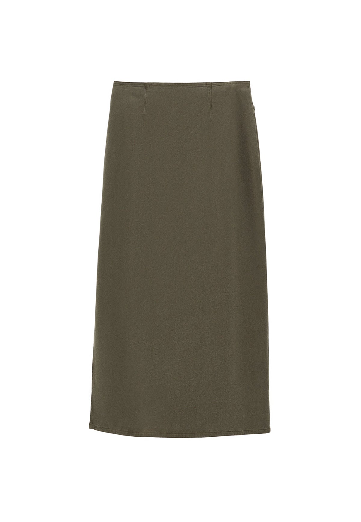 Long Skirt With Zipper Detail - DEEP DEPTHS