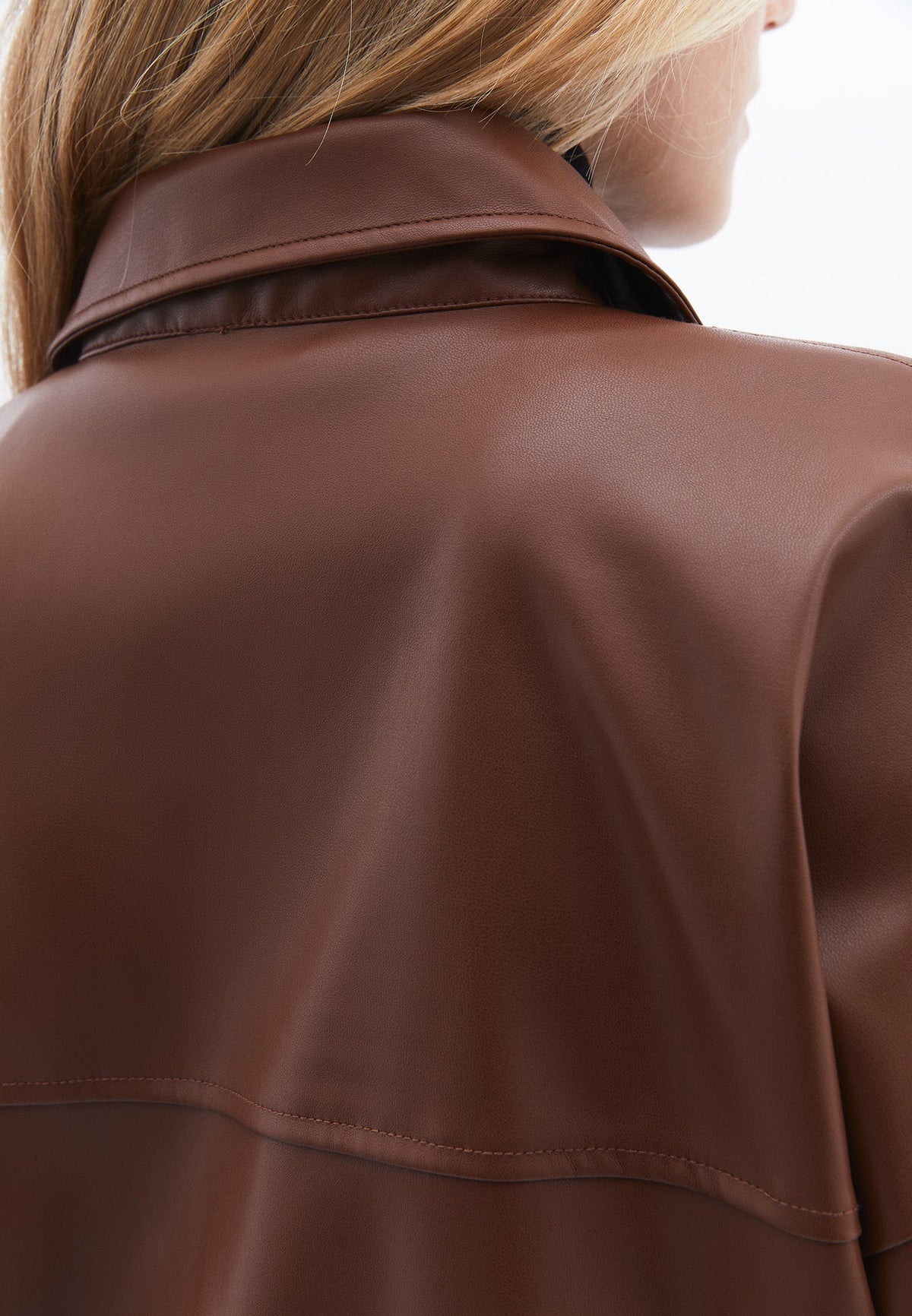 Oversize Pocket Detailed Shirt - DOWNTOWN BROWN