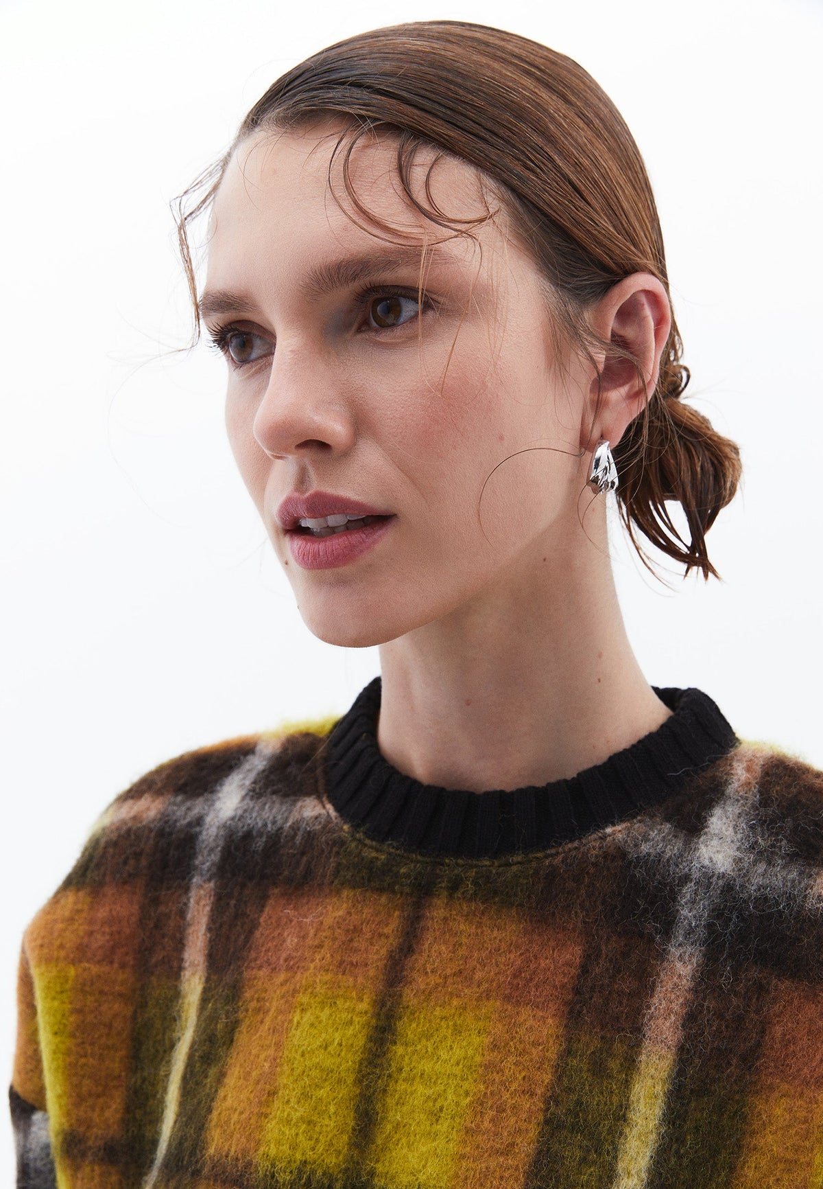 Oversize Plaid Sweatshirt - EKO COMB