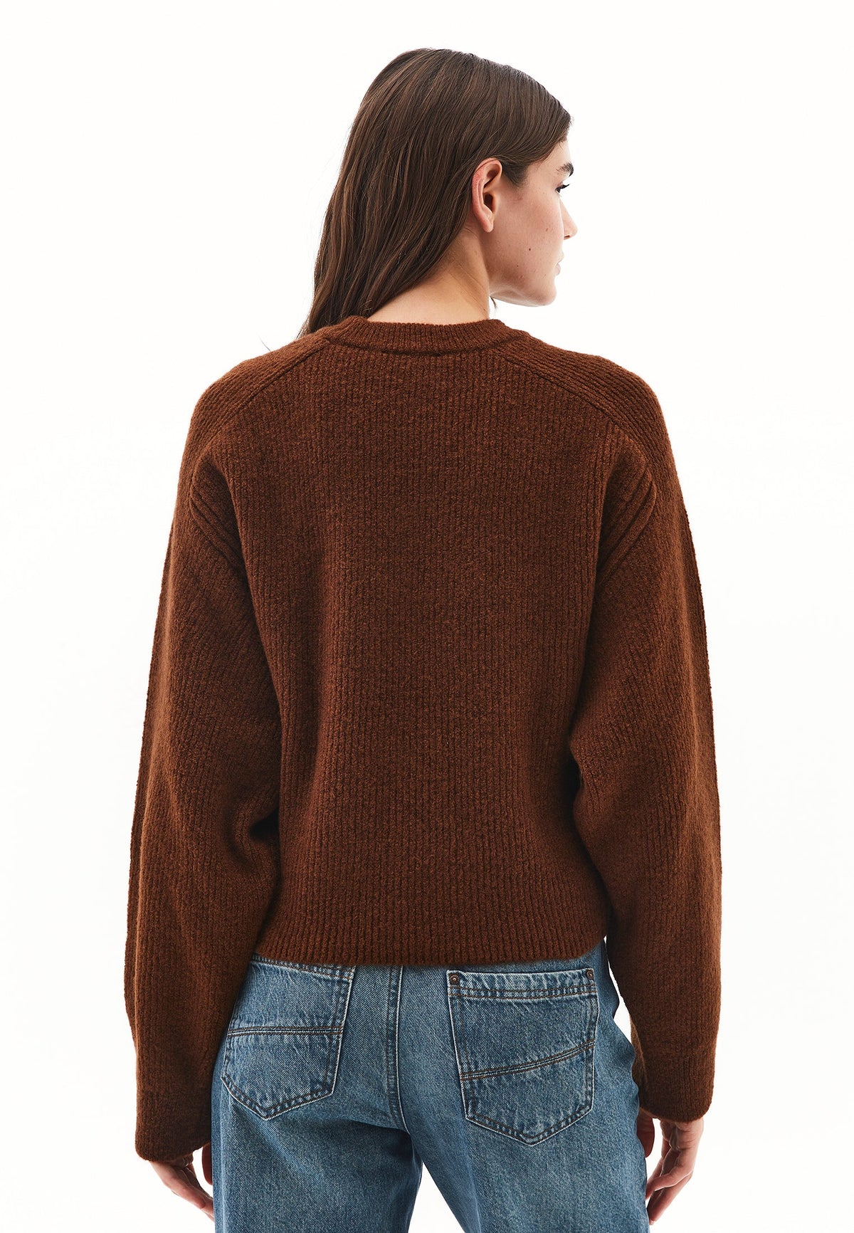Crew Neck Long Sleeve Sweater - EMPERADOR