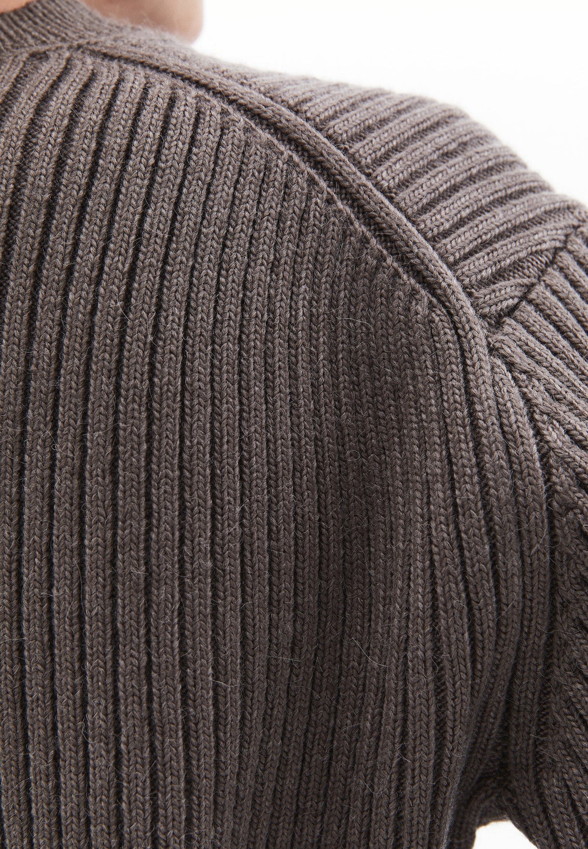 Cropped Cardigan With Zipper Detail And Raglan Sleeve - FALCON