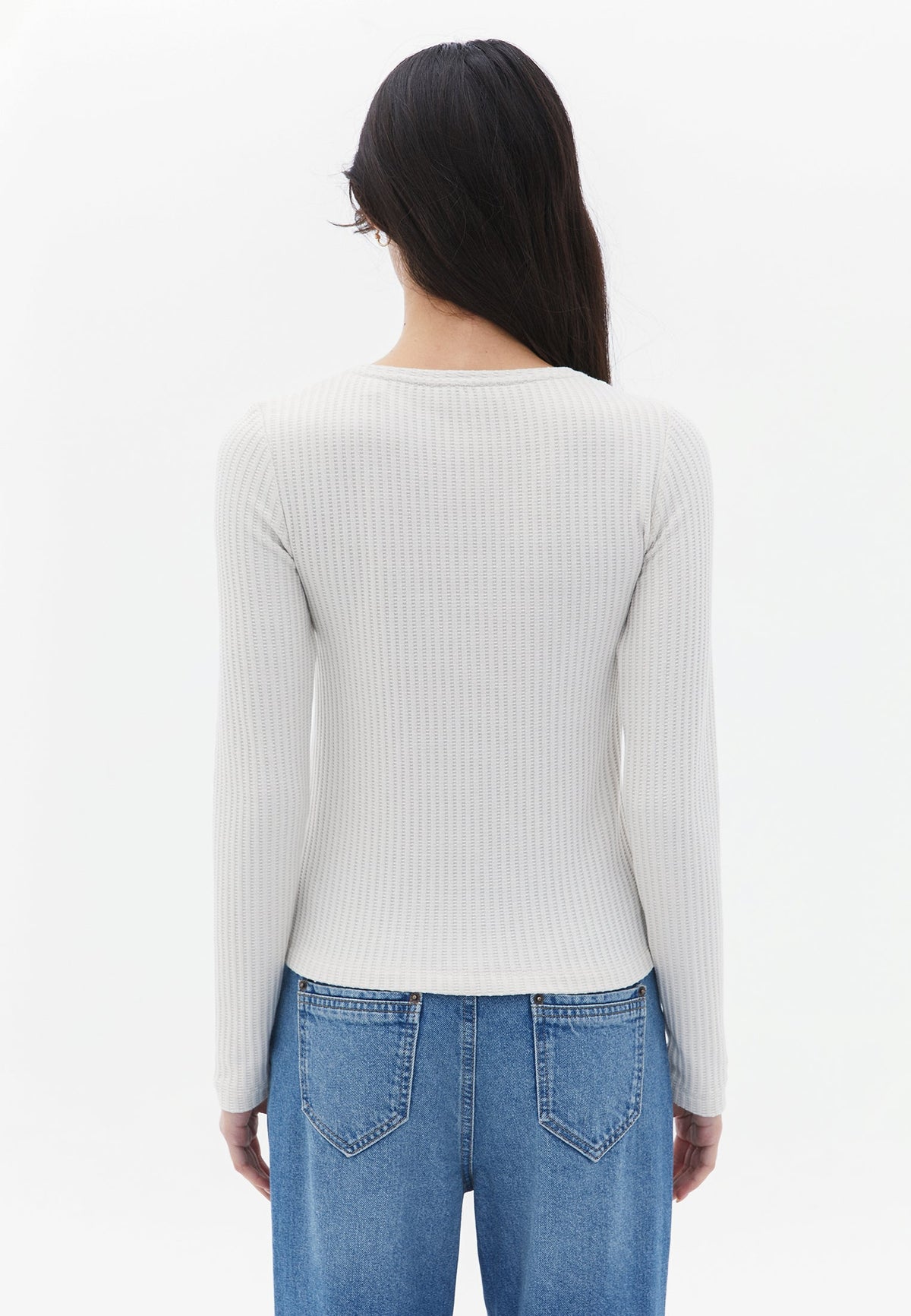 Sweater With Button Details And Boat Neckline - FRENCH OAK