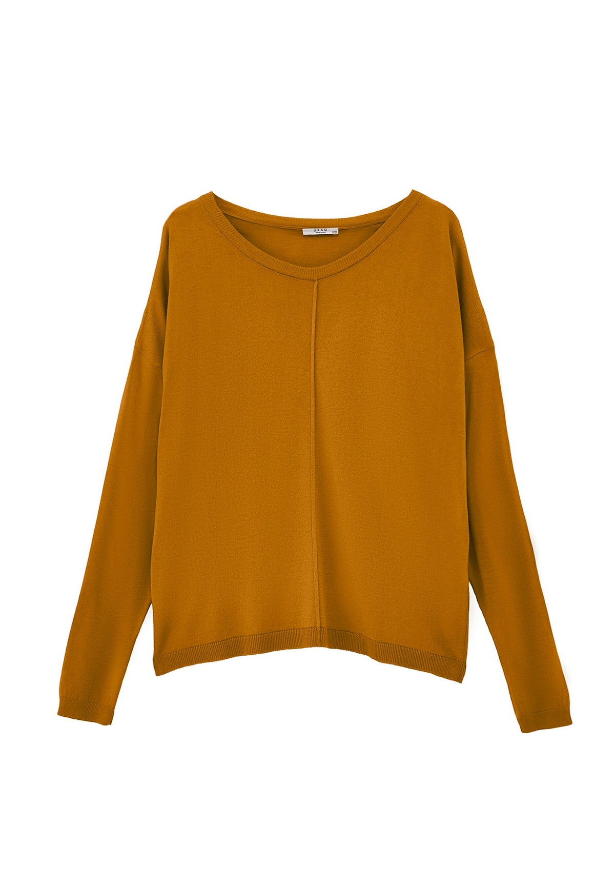 Winter Boat Neck Sweater - GOLDEN BROWN