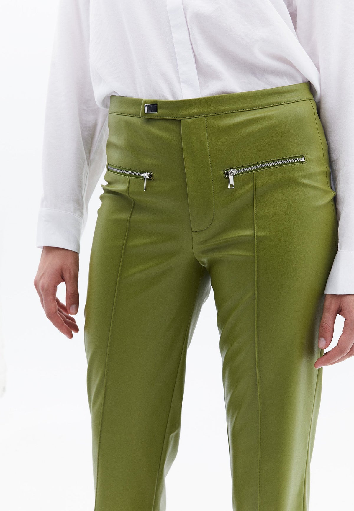 Women Bottom Wear Regular Waist Flared Trousers - GOLDEN CYPRESS