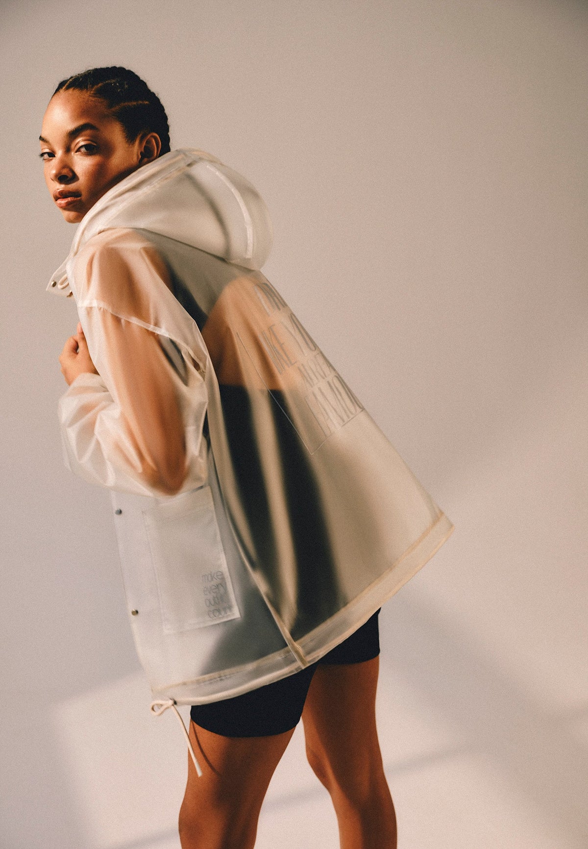 Belted Coat With Pocket Detail - ICE MILK