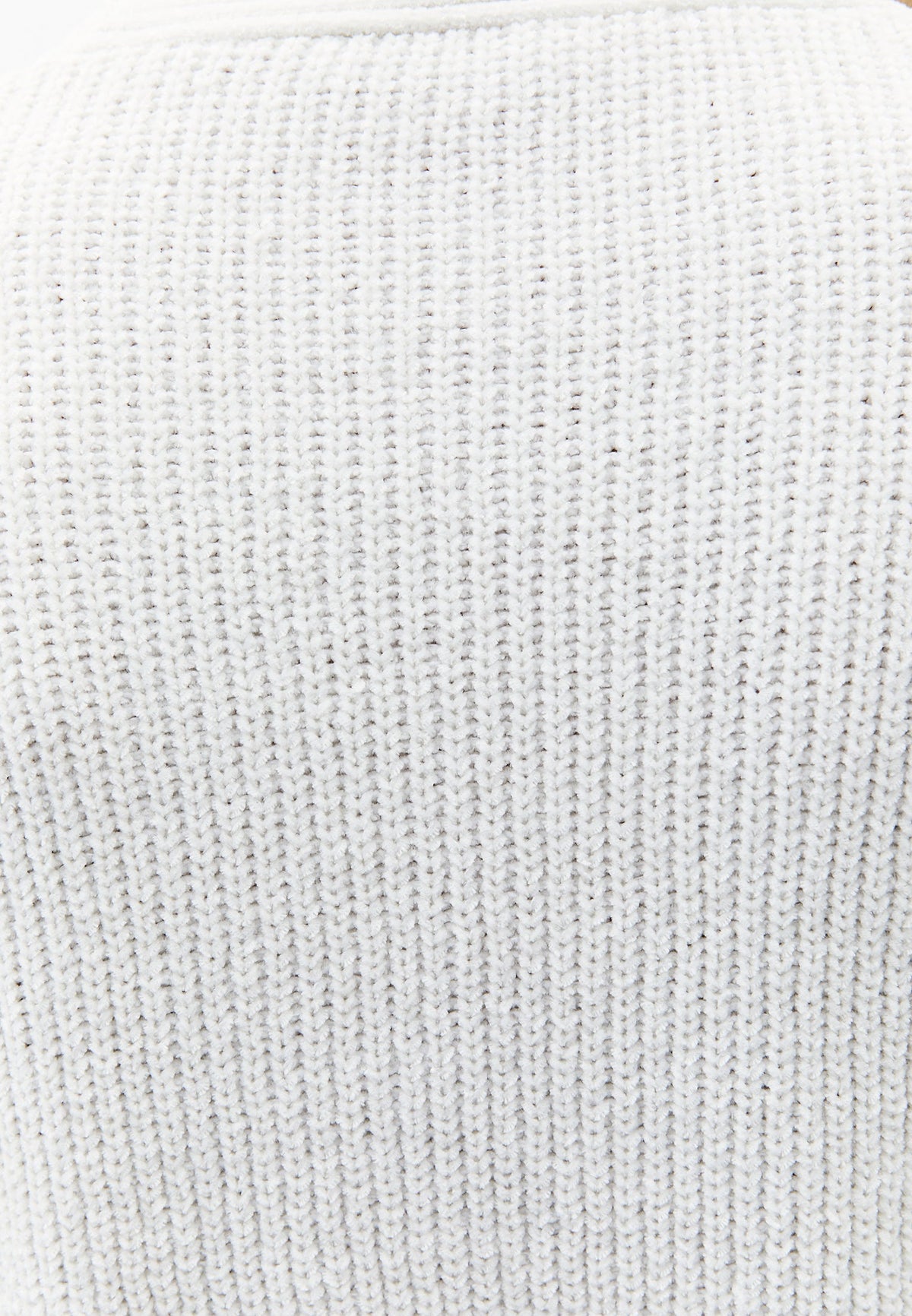 V Neck Long Sleeve Loose Cardigan - ICE MILK
