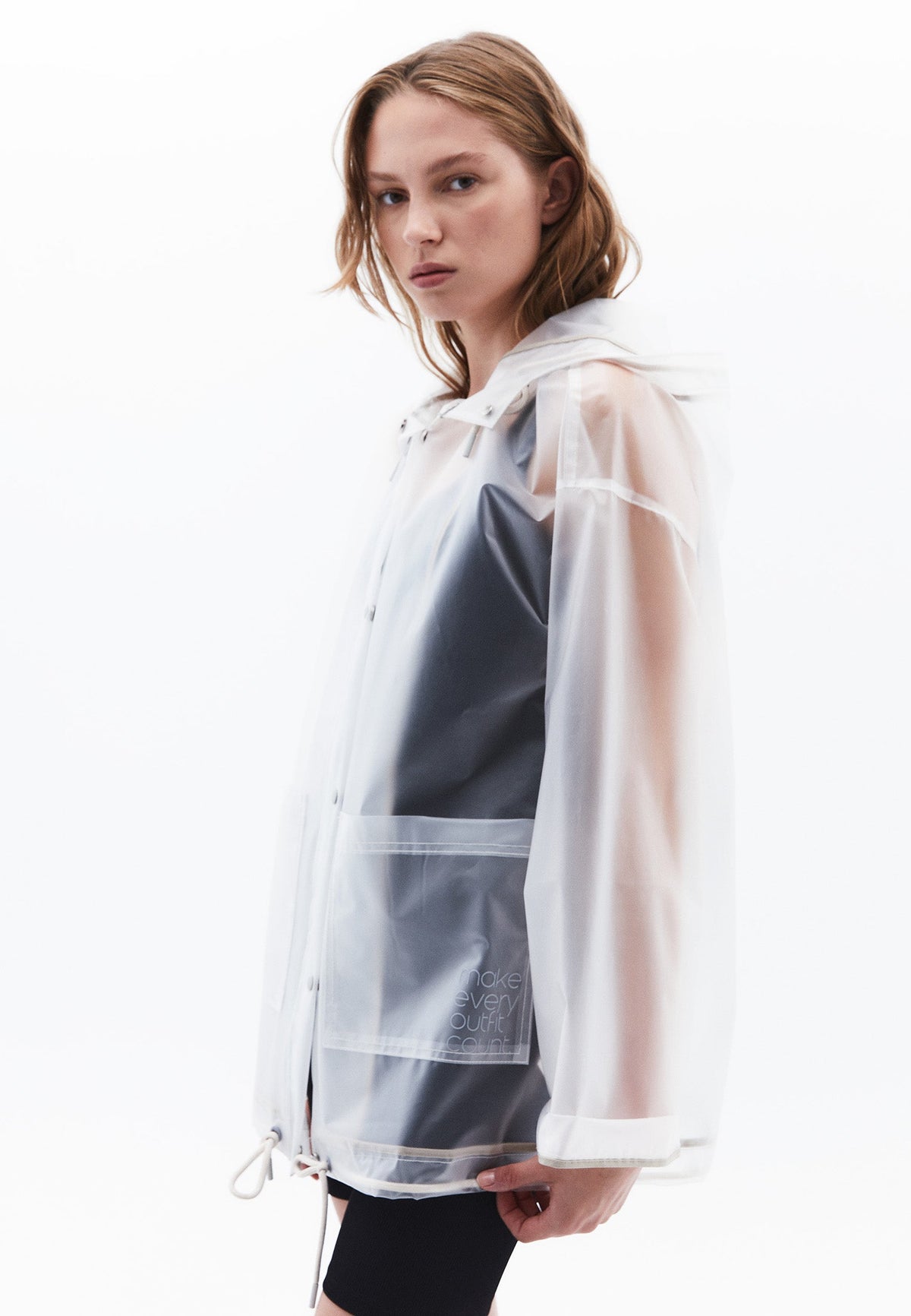 Belted Coat With Pocket Detail - ICE MILK