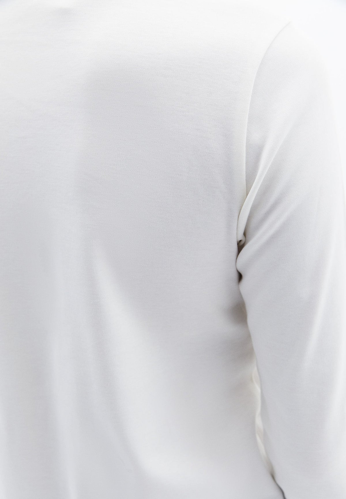 Crew Neck Long Sleeve Sweatshirt - ICE MILK