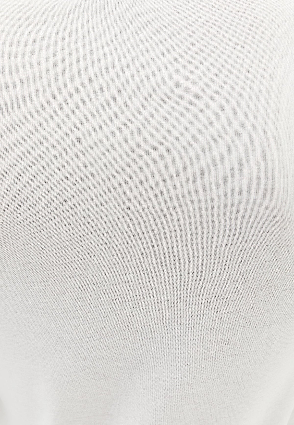 Boat Neck Slim T-Shirt - ICE MILK