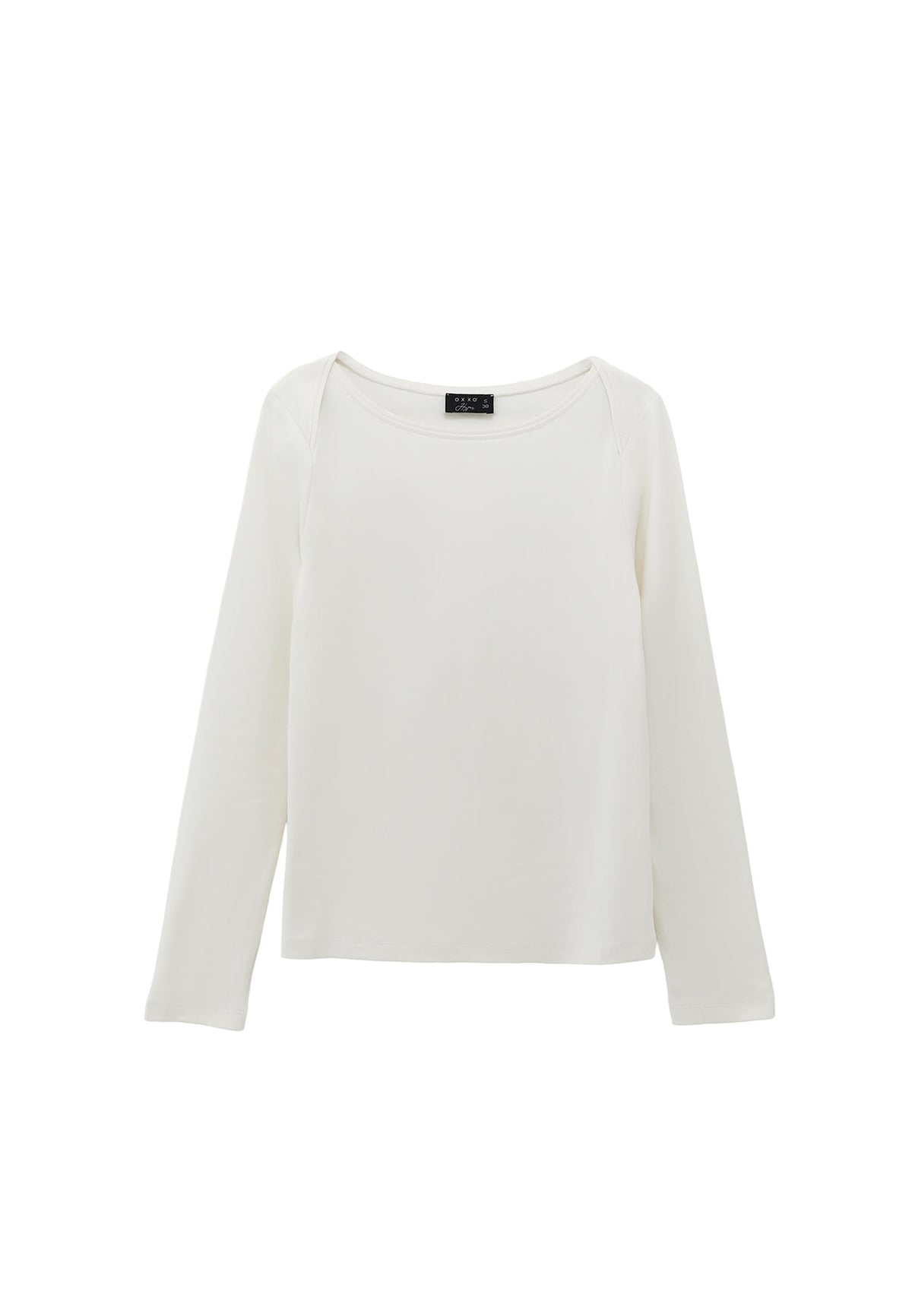 Boat Neck T-Shirt - ICE MILK