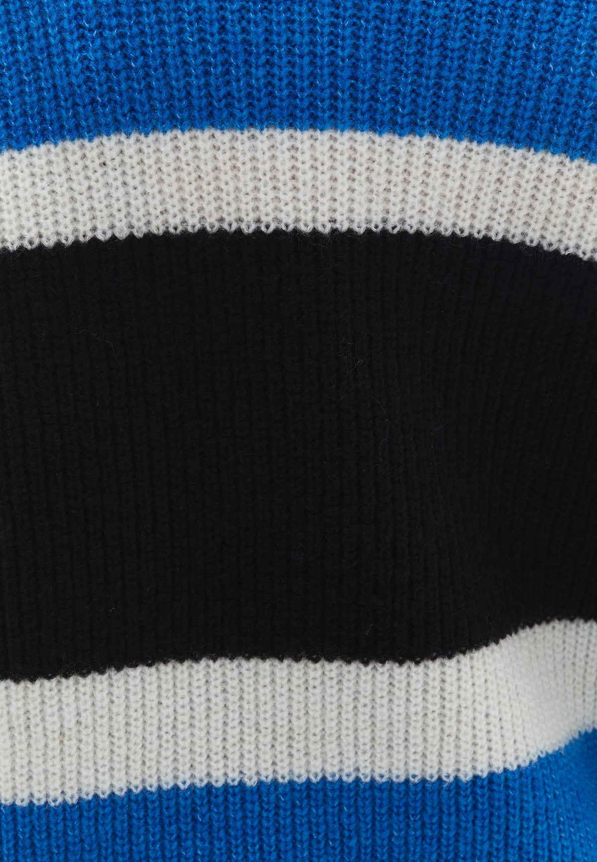 Striped Crew Neck Long Sleeve Sweater - INDIGO BUNTING MIX