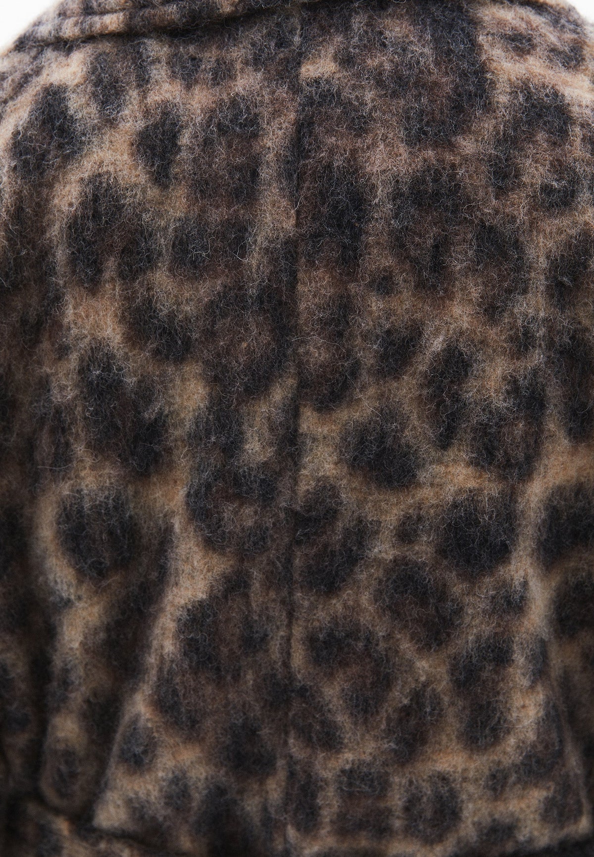 Jacquard Long Oversize Coat - LEO COMB