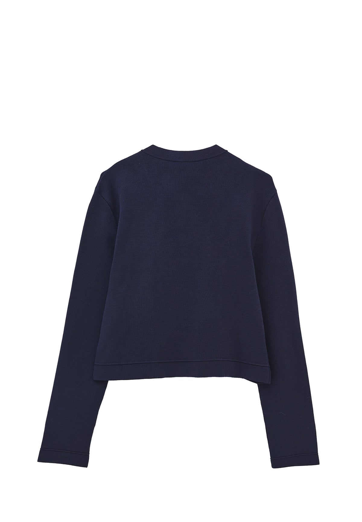 Short Cardigan With Button Details - MIDNIGHT