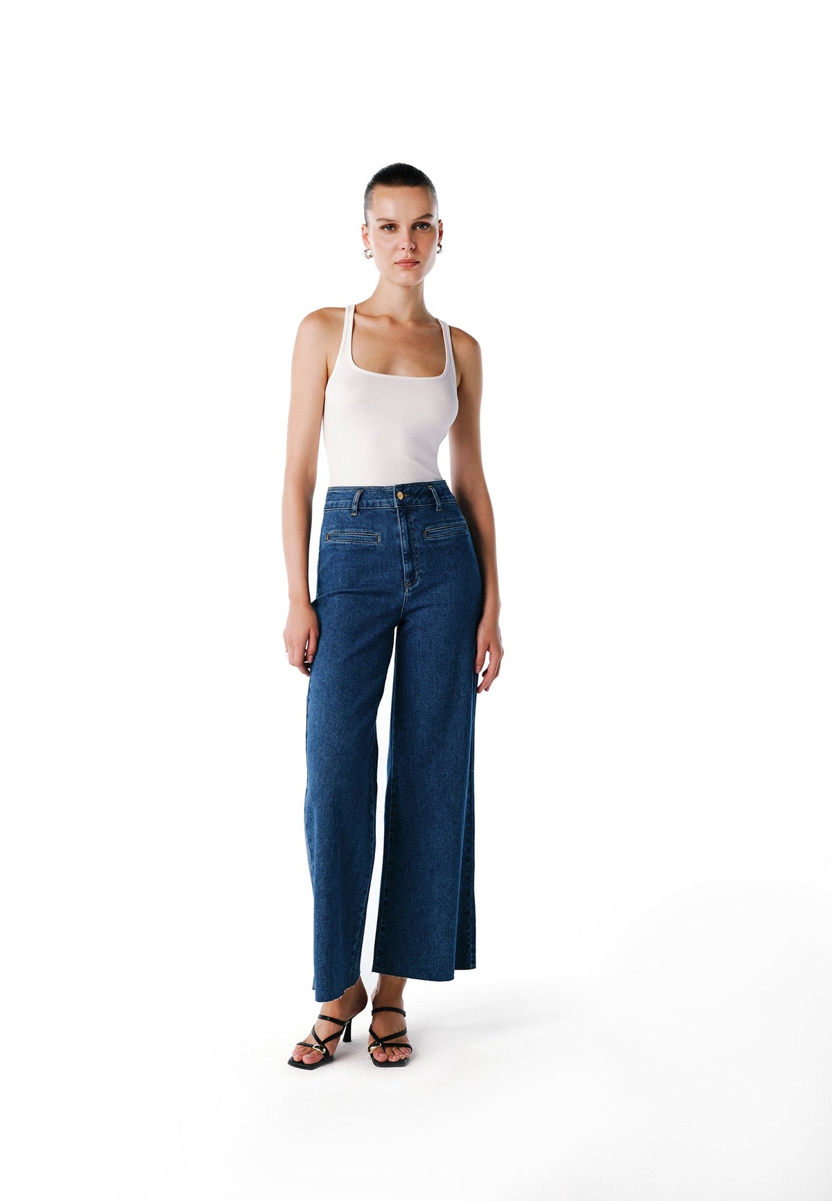 Pants - MID BLUE DENIM