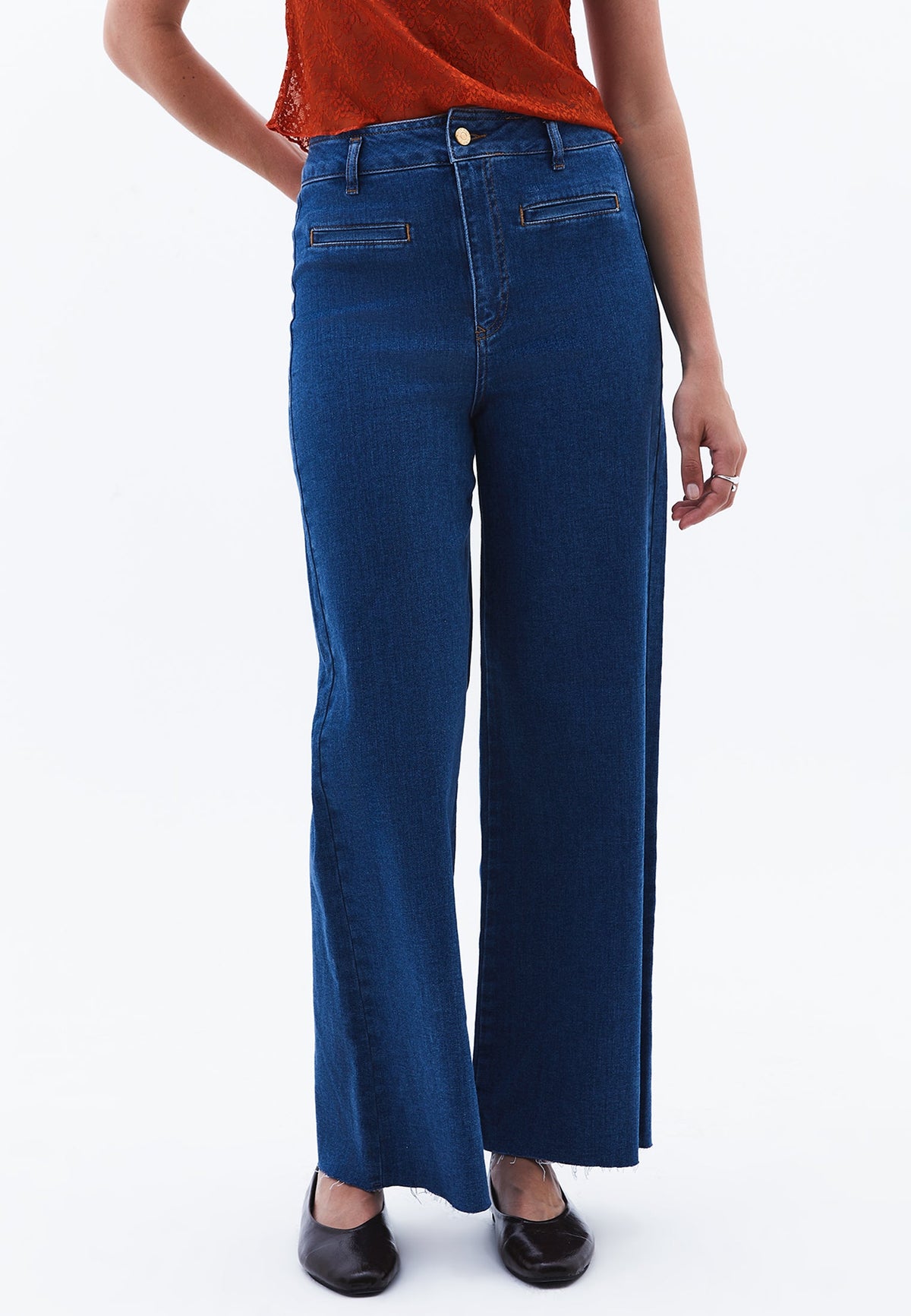 Pants - MID BLUE DENIM