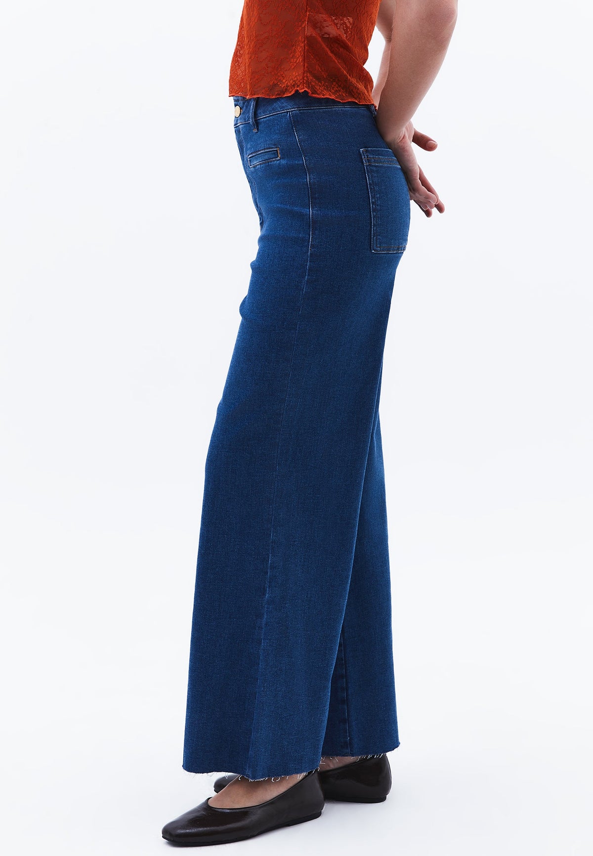 Pants - MID BLUE DENIM