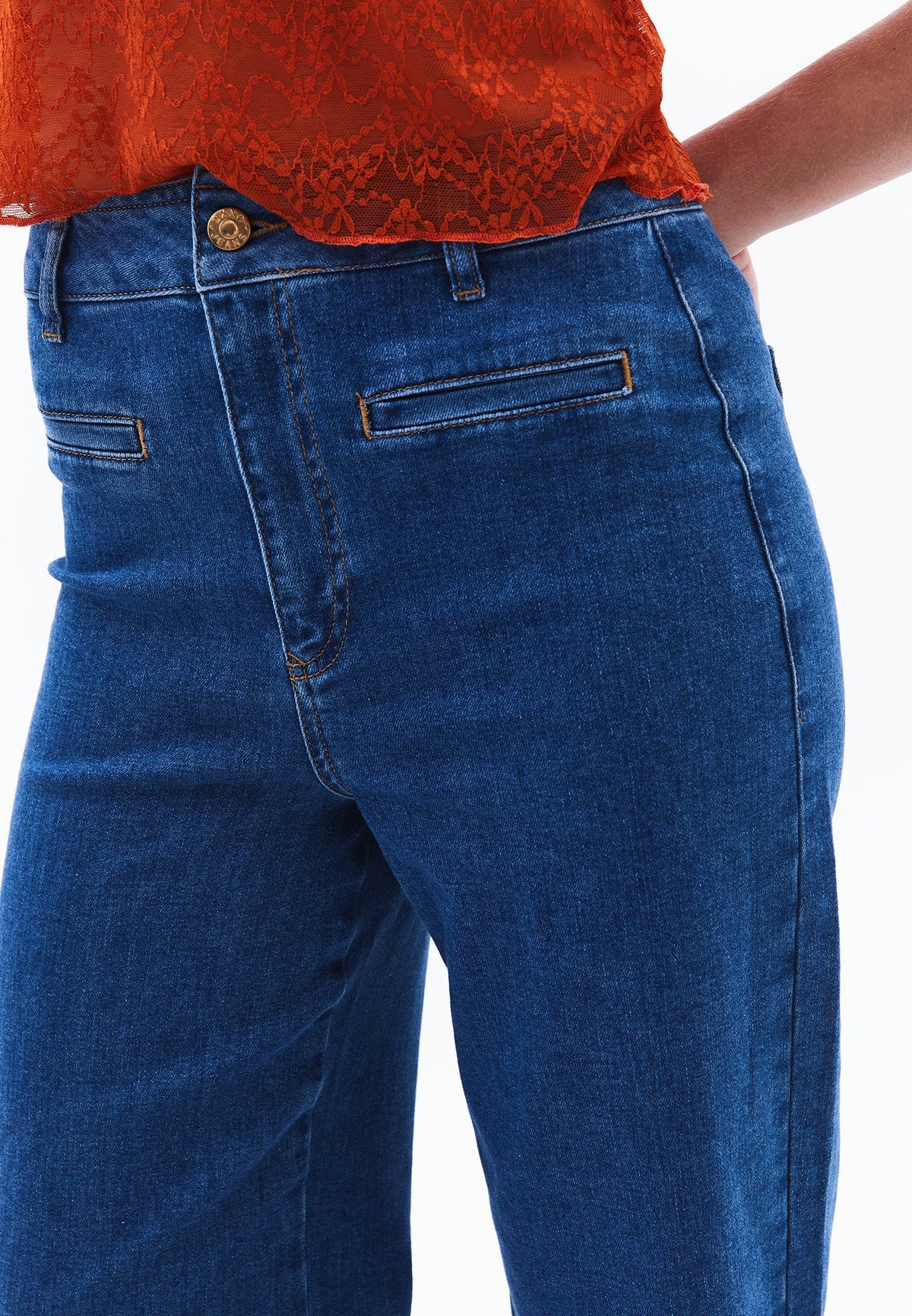 Pants - MID BLUE DENIM