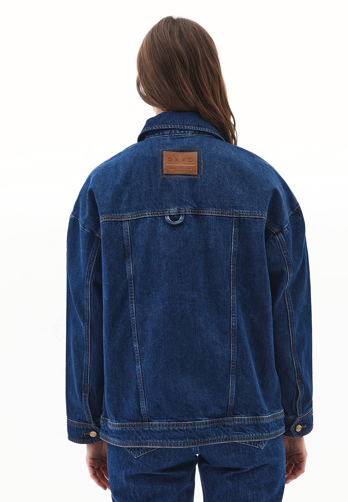 Oversize Denim Jacket - MID BLUE