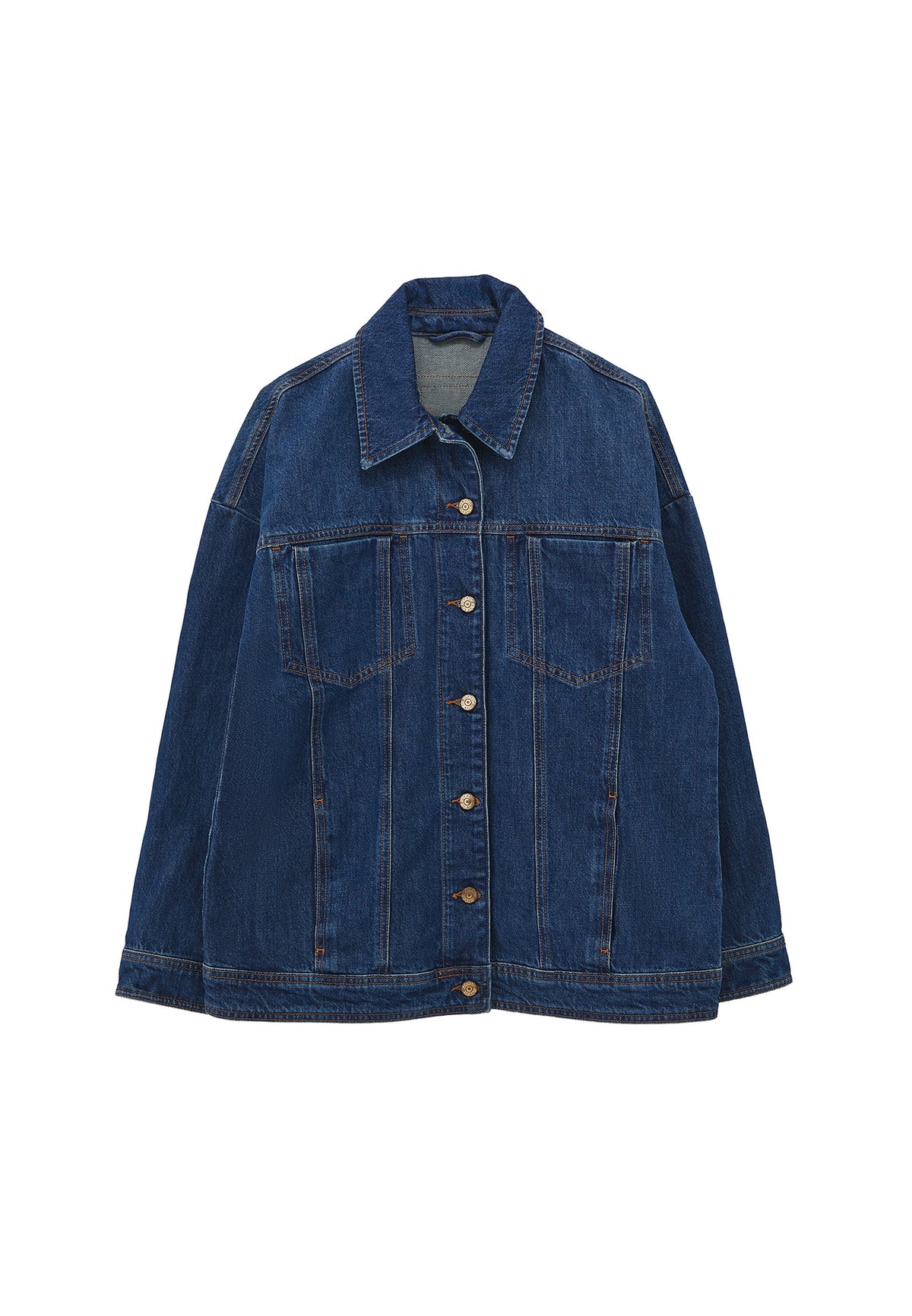 Oversize Denim Jacket - MID BLUE