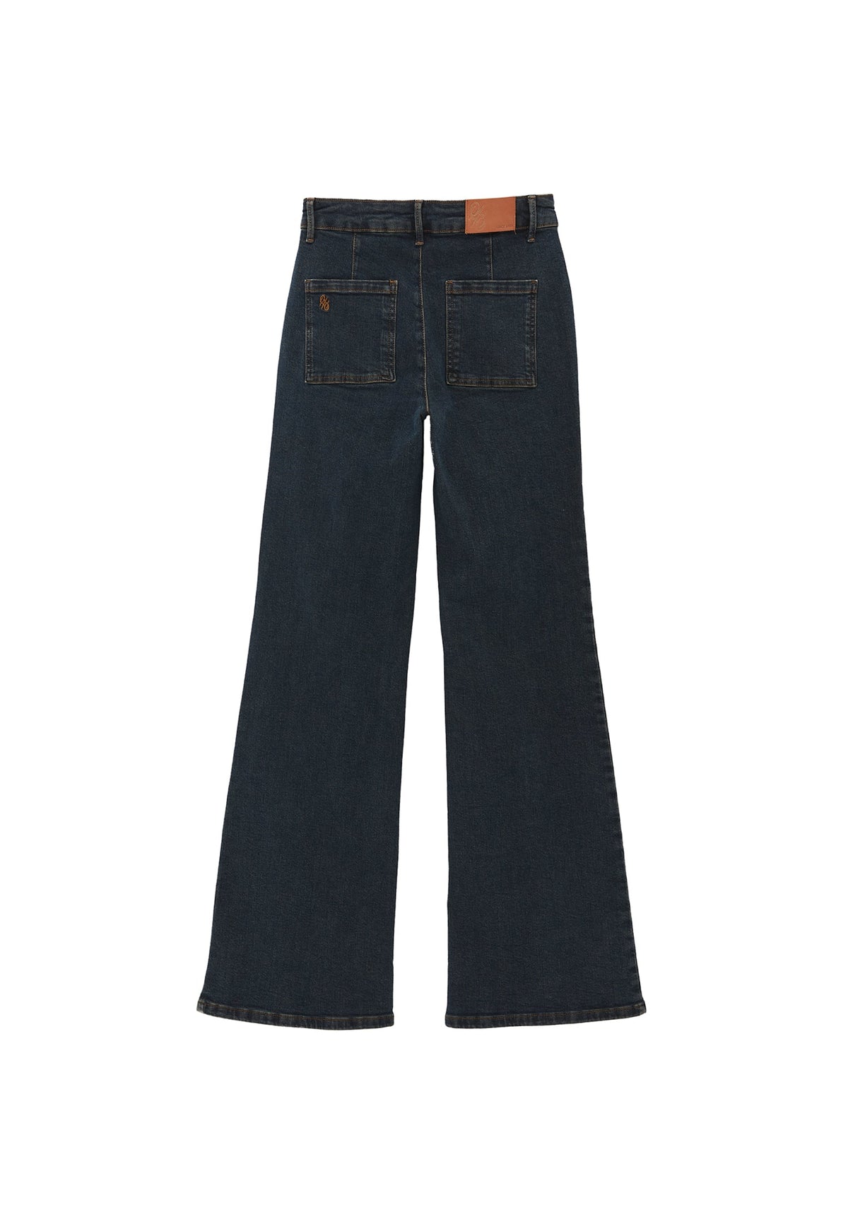 Spanish Leg Trousers - MID BROWN DENIM