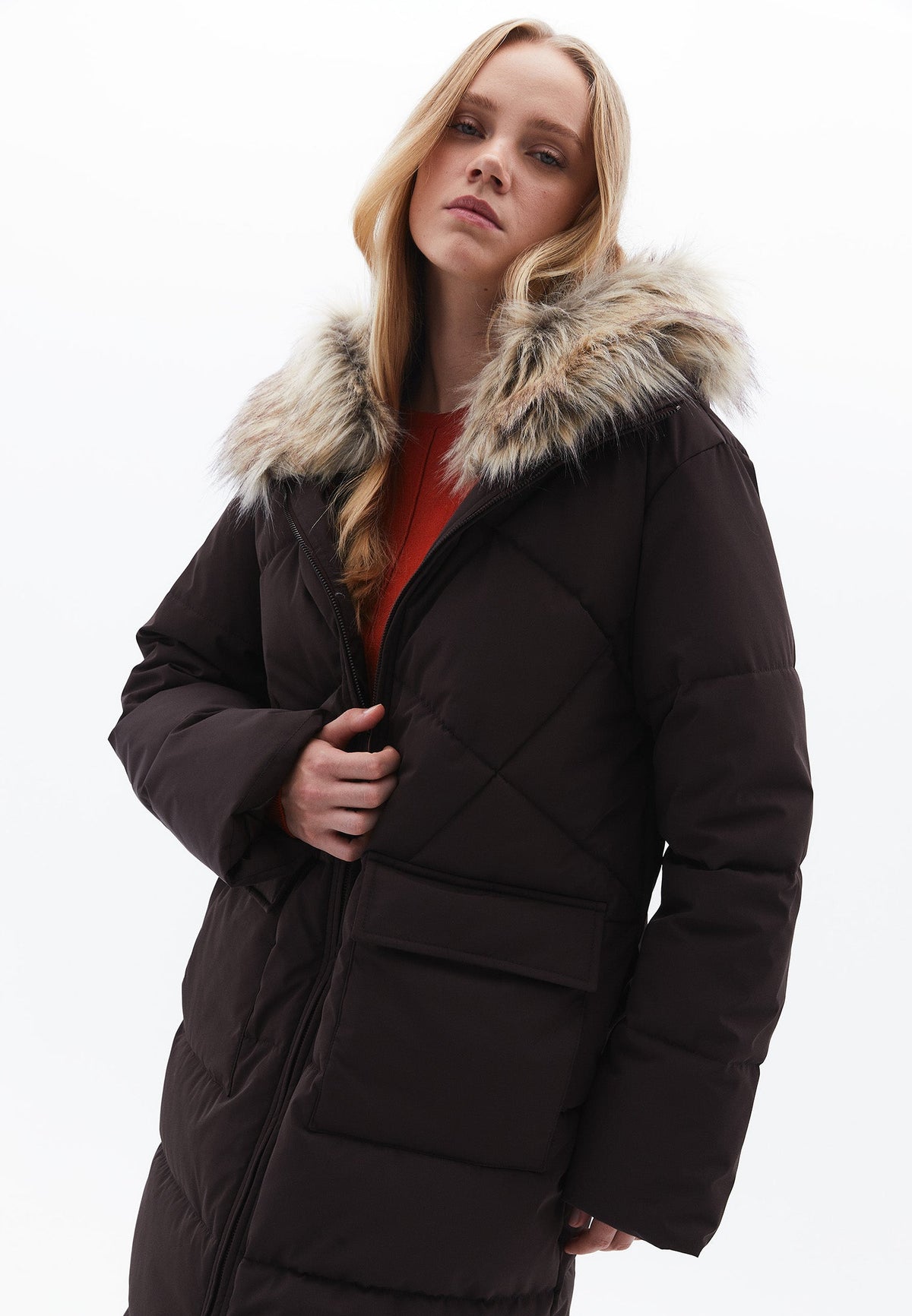 Hooded Long Coat - MOLE