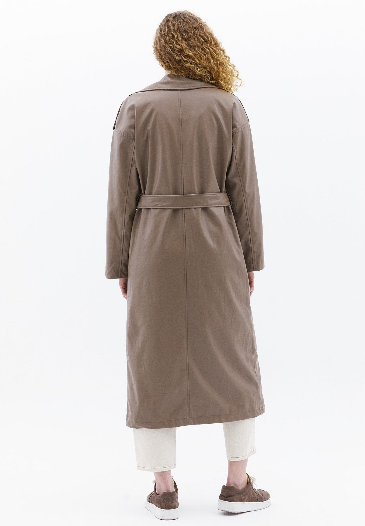 Belted Long Coat - MOUNTAIN TRAIL