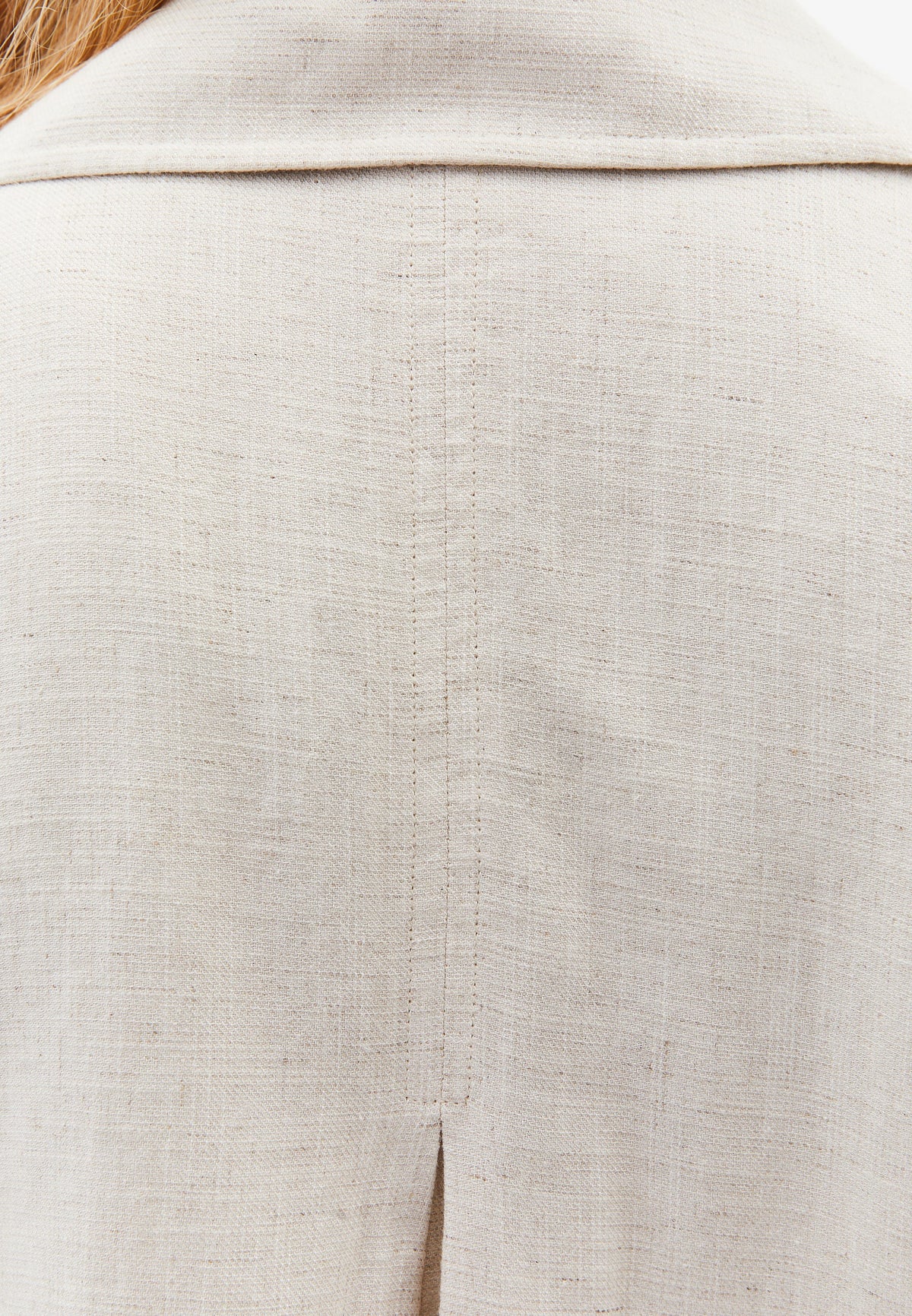 Belted Polo Collar Trenchcoat - NATURAL