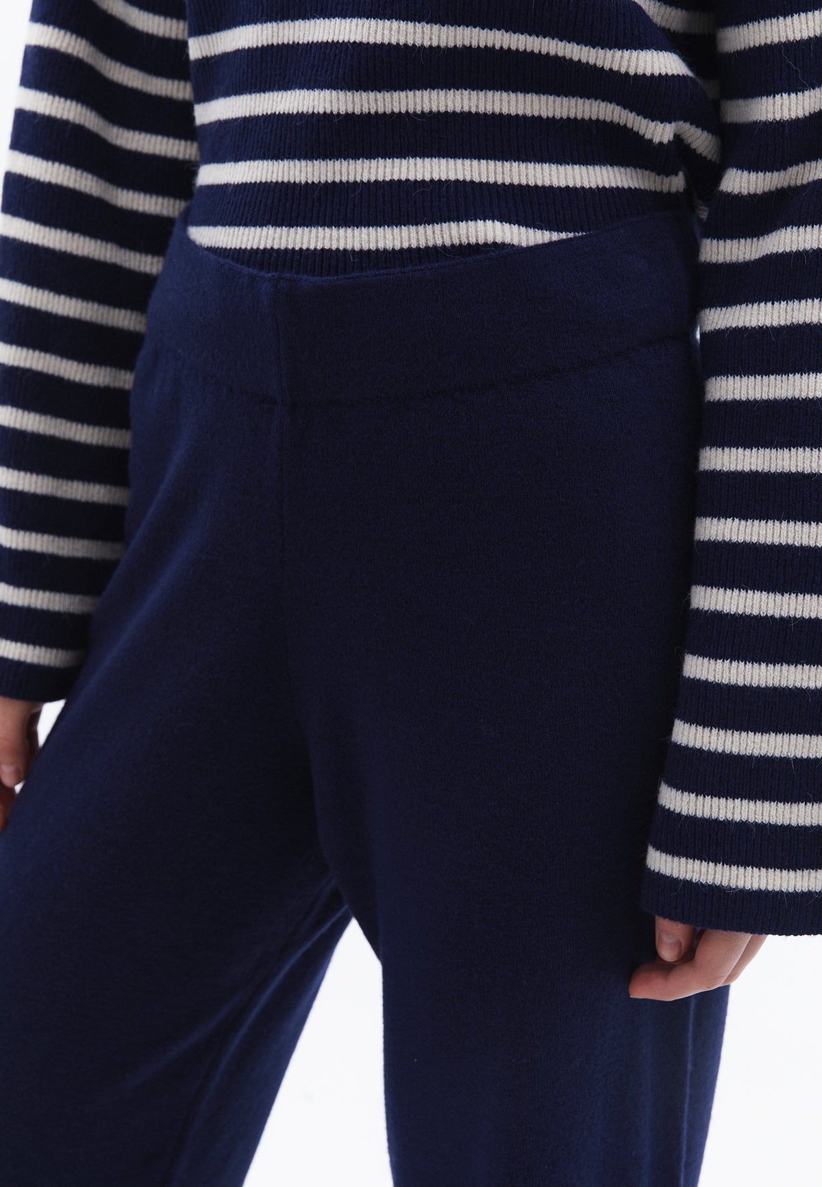 Relaxed Fit High Waist Wide Leg Pants - OCEAN CAVERN