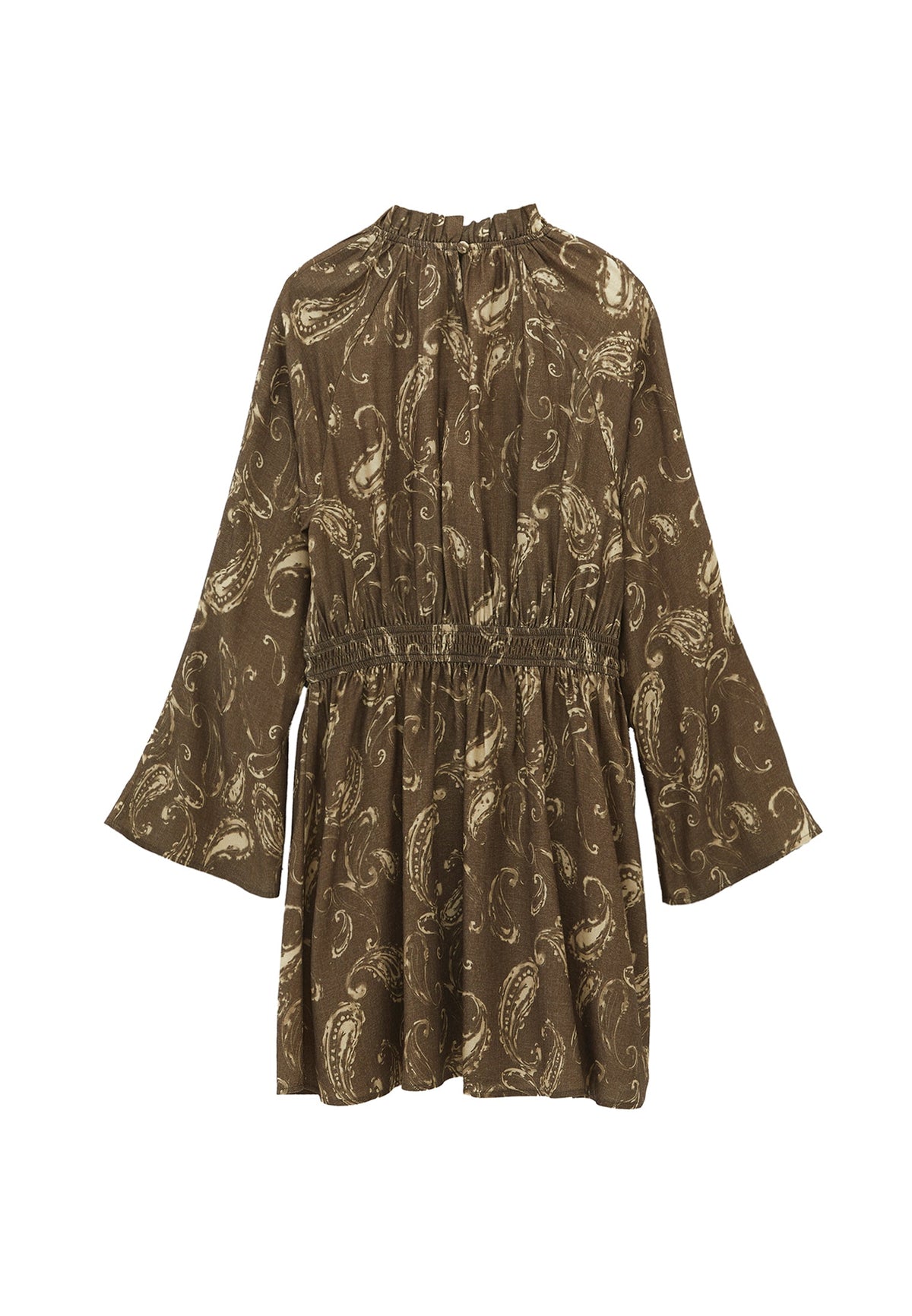 Printed A-Line Dress - PAISLEY COMB