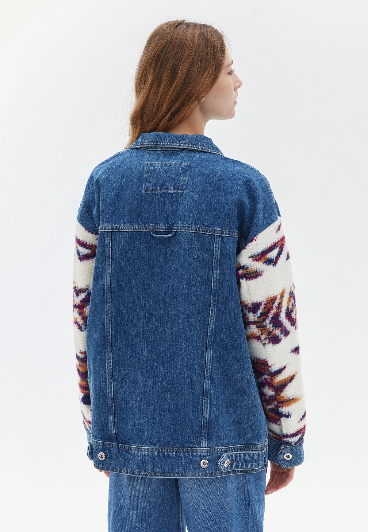 Buttoned And Oversize Denim Jacket - RODEO DENIM