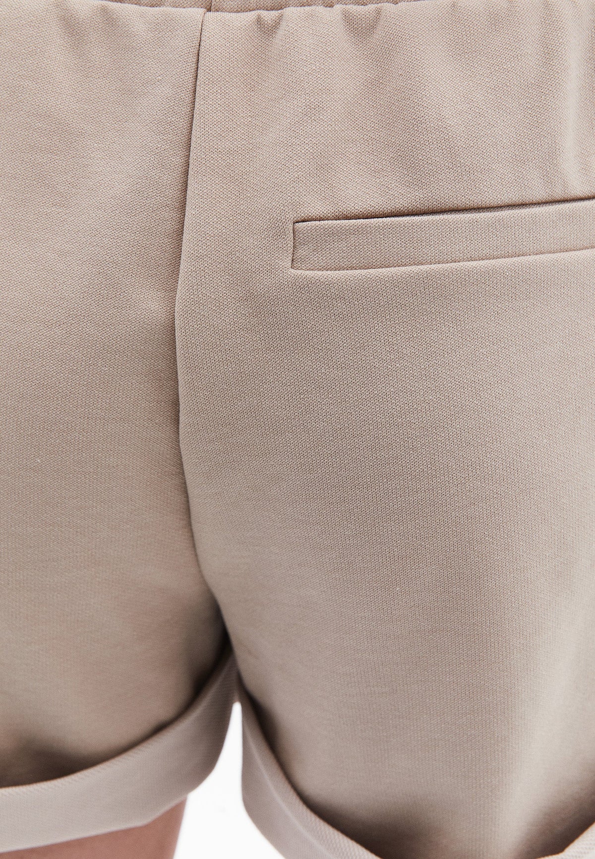 High Waist Short Shorts - SIMPLY TAUPE