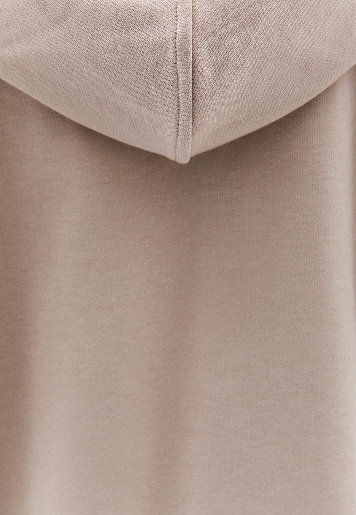 Hooded Long Sleeve Sweatshirt - SIMPLY TAUPE